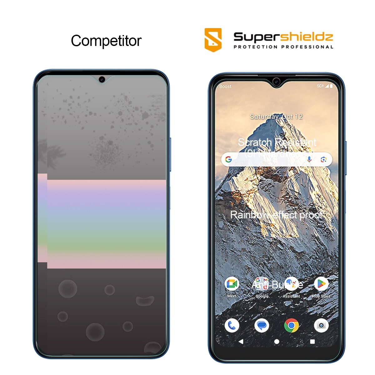 3X Supershieldz Tempered Glass Screen Protector for Boost Mobile Summit 5G