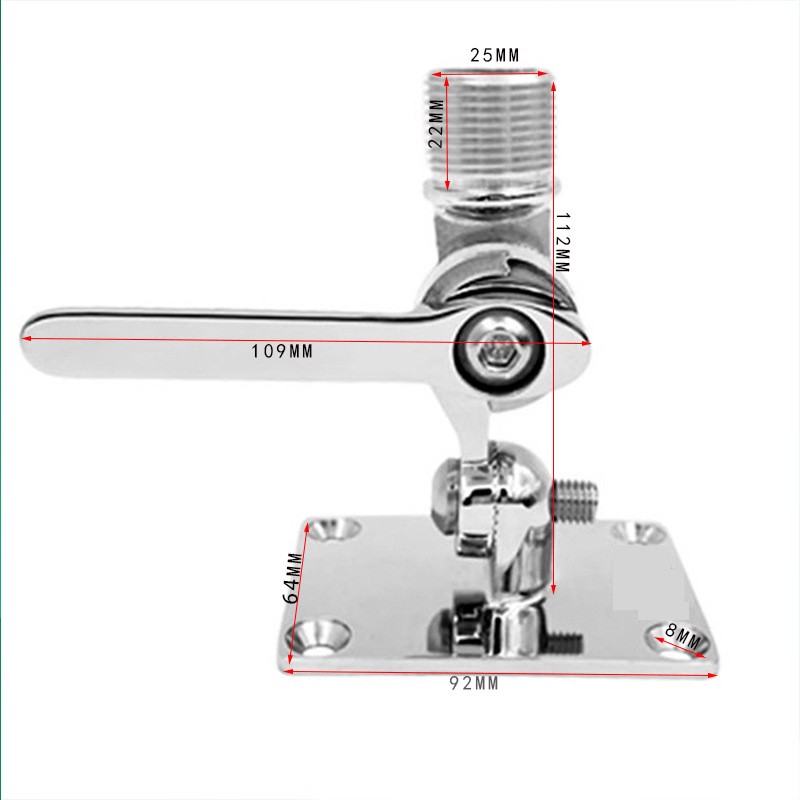 SS316 Antenna Mount Base Adjustable Antenna Mount Marine Grade for Yachts  Boats