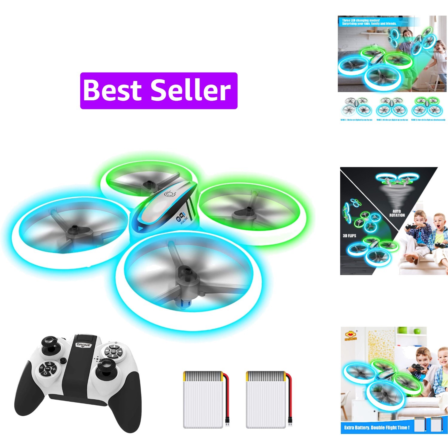 Drones for Kids,RC Drone with Altitude Hold and Headless Mode,Quadcopter with...