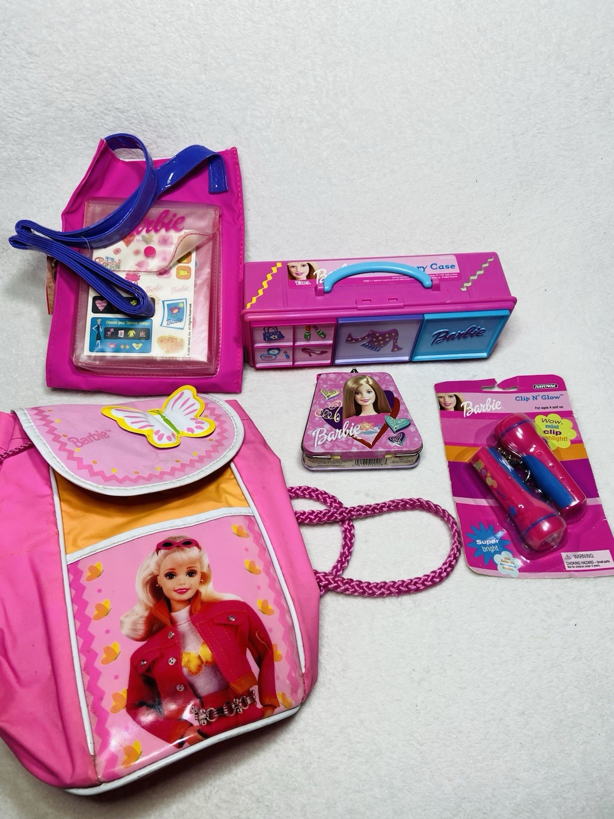 Y2K Mattel Barbie Lot Barbie Toys Barbie Purse Barbie Camera Barbie Storage