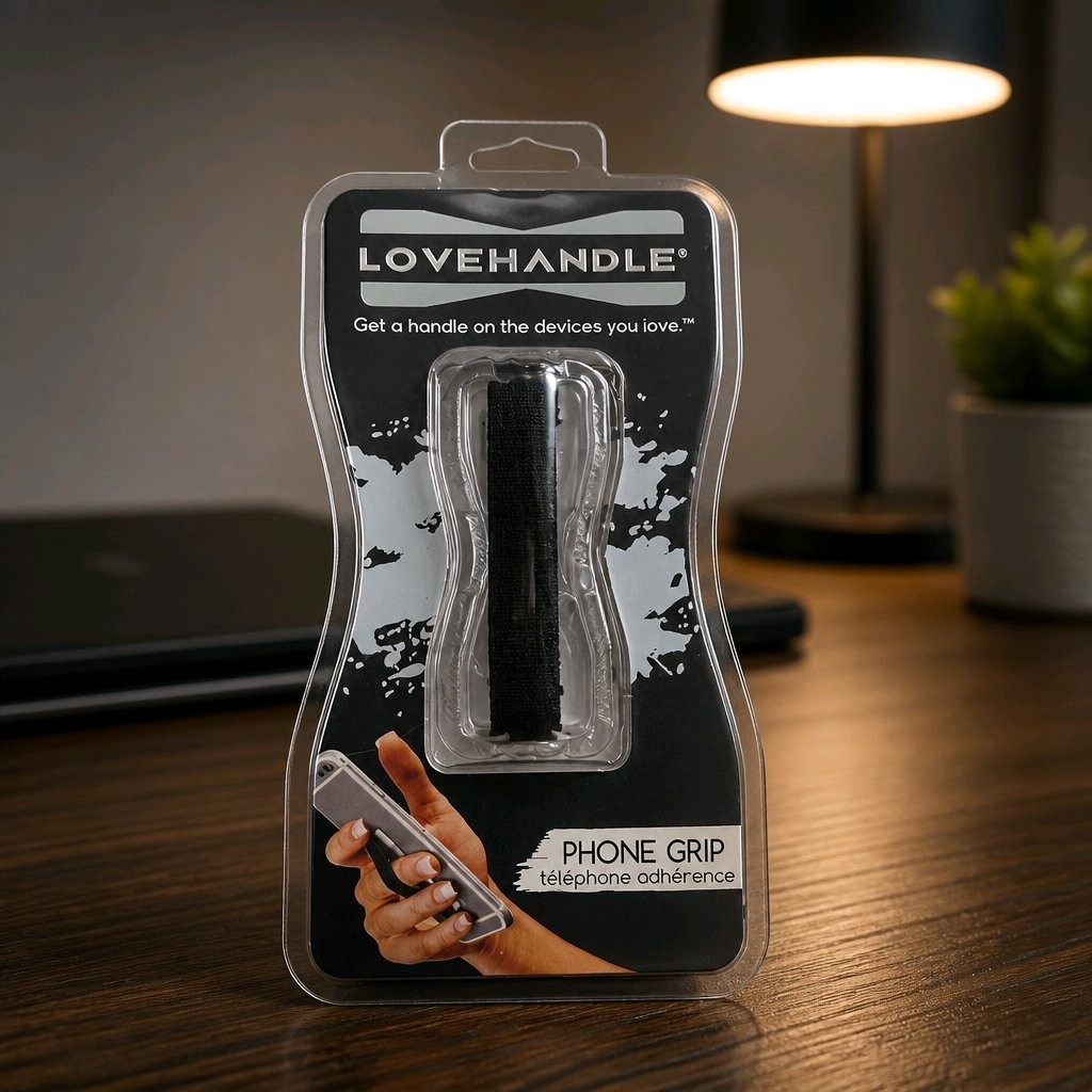 Love Handle black universal phone grip for cell phones--NEW in package