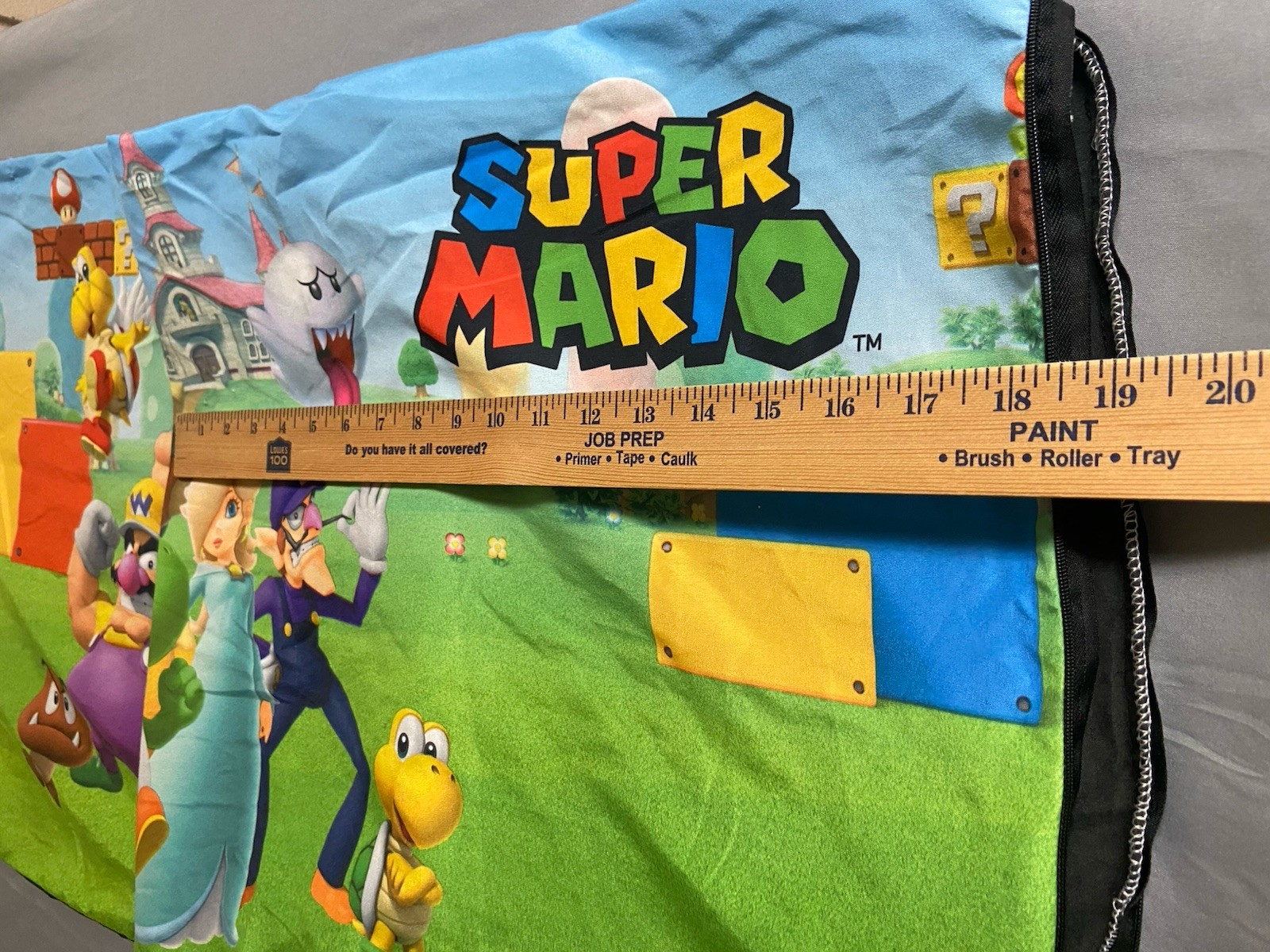 Super Mario Zippered Body Size Pillowcase