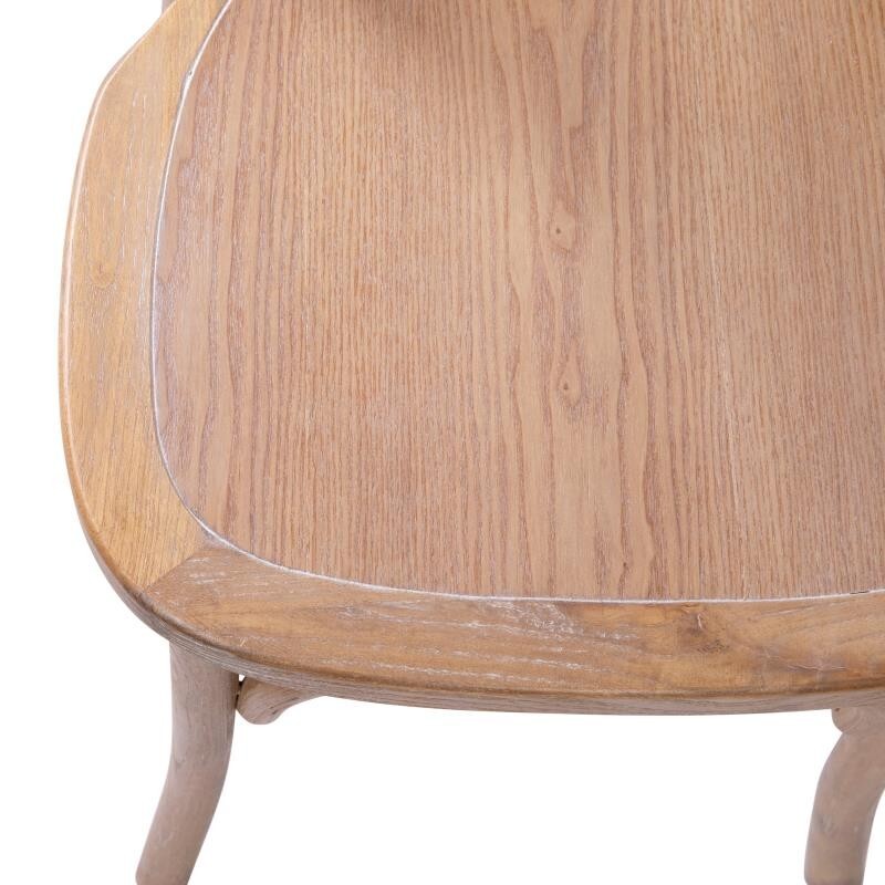 10 PACK Cross Back Med White Grain Restaurant Dining Chair - FREE SEAT CUSHIONS
