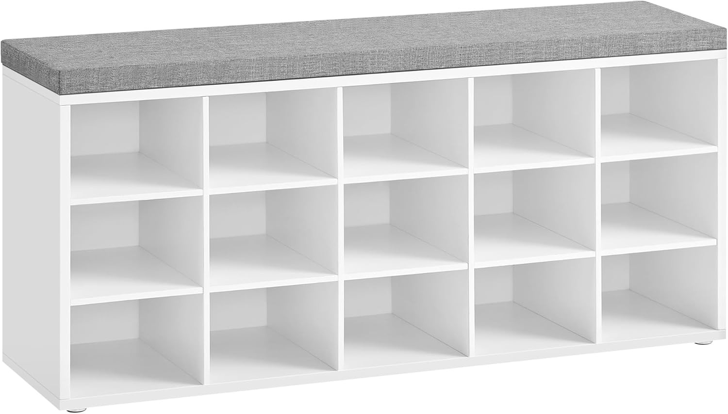 CUSTOS Collection Shoe Bench Storage Bench W/ Padded Seat Entryway Bench Durable