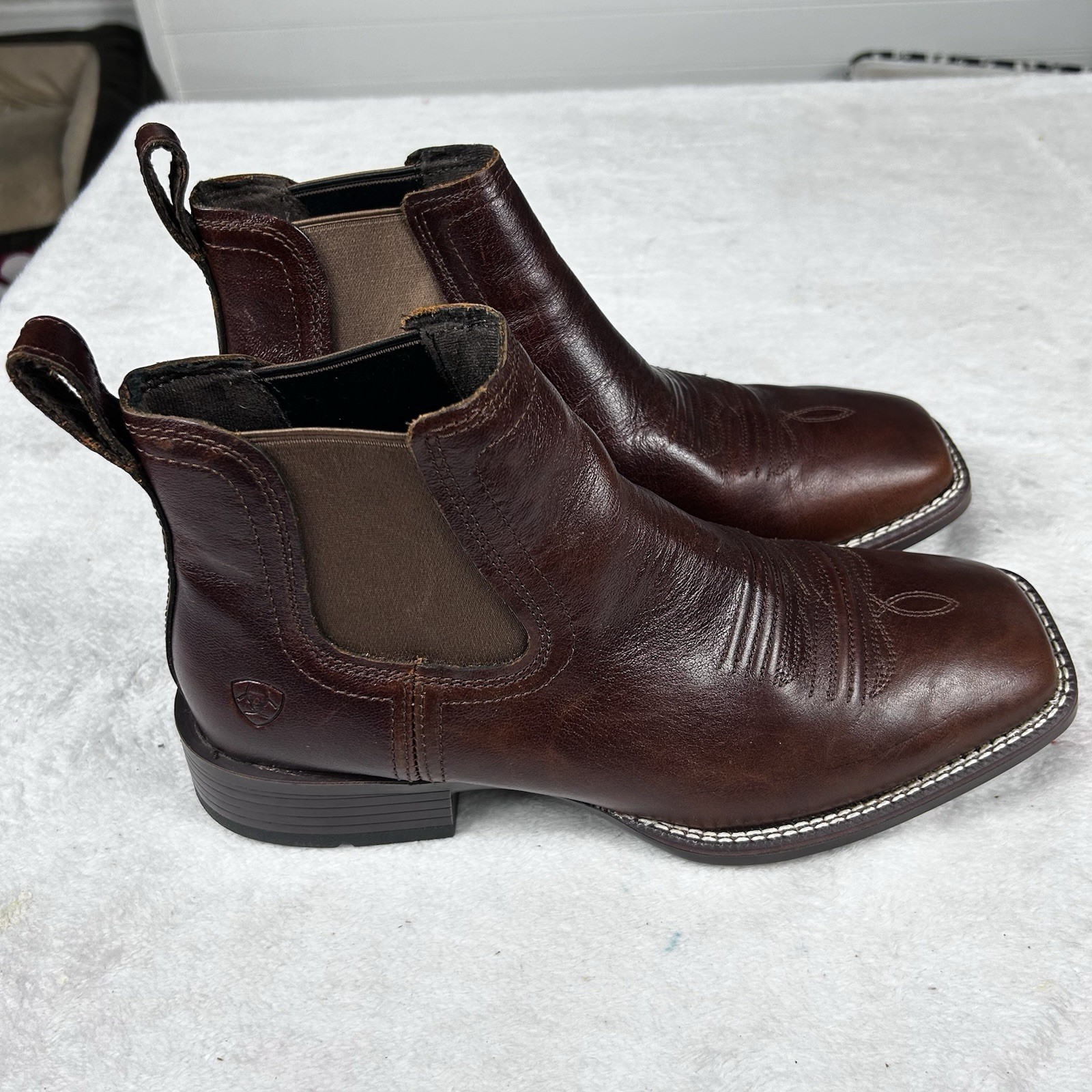 Ariat Booker Ultra Square Toe Western Boots Men's Size 11D Royal Brown Leather