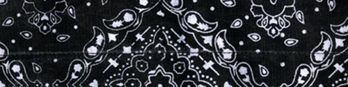 Balboa DC101 Cooldanna 100% Cotton, Paisley Black