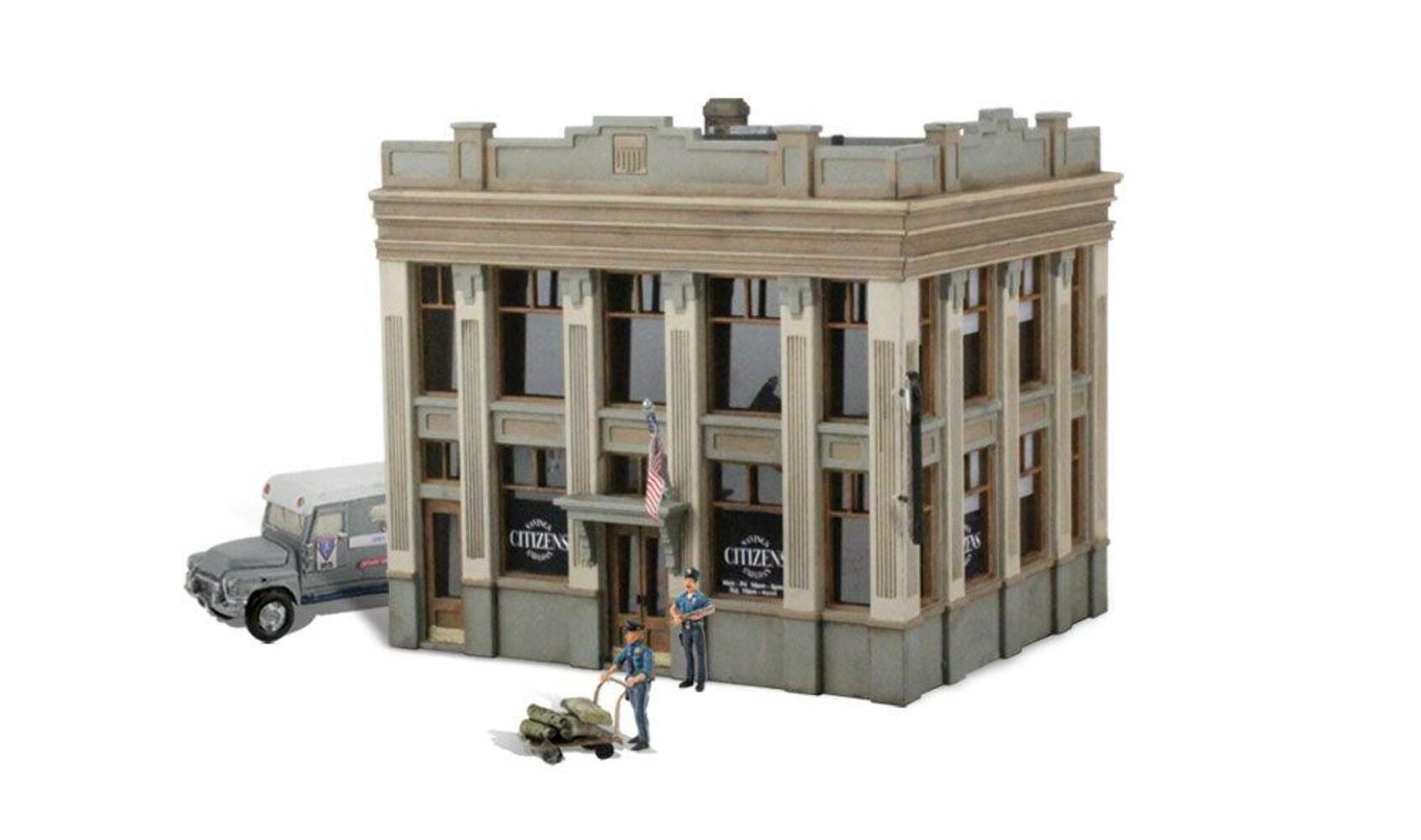 Woodland Scenics BR5033 HO Citizens Savings & Loan - Landmark Structure