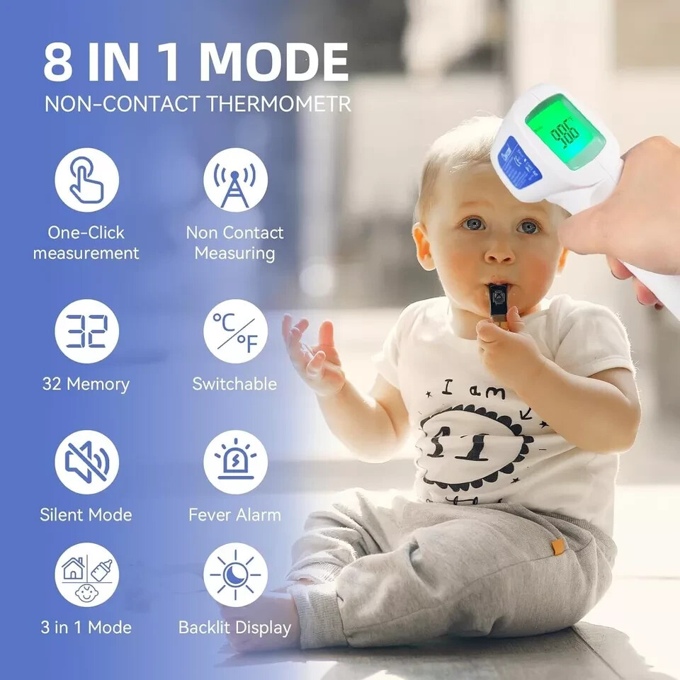 Berrcom JXB-178 Non-Contact Handheld Infrared Forehead Thermometer Surface Temp.