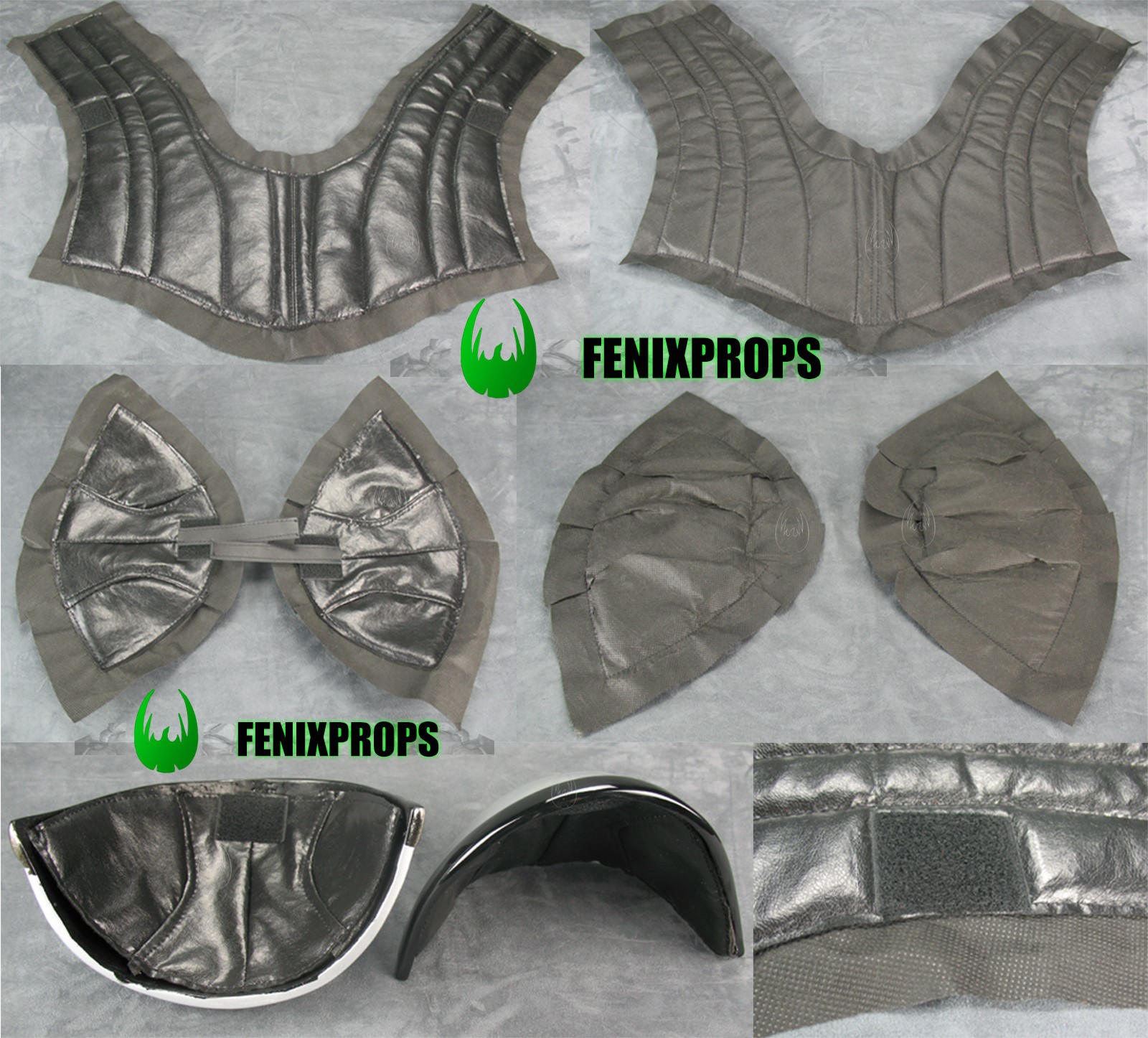 Darth Vader ROTS Upper Armor Padding with Hook and Loop Star Wars Prop Costume