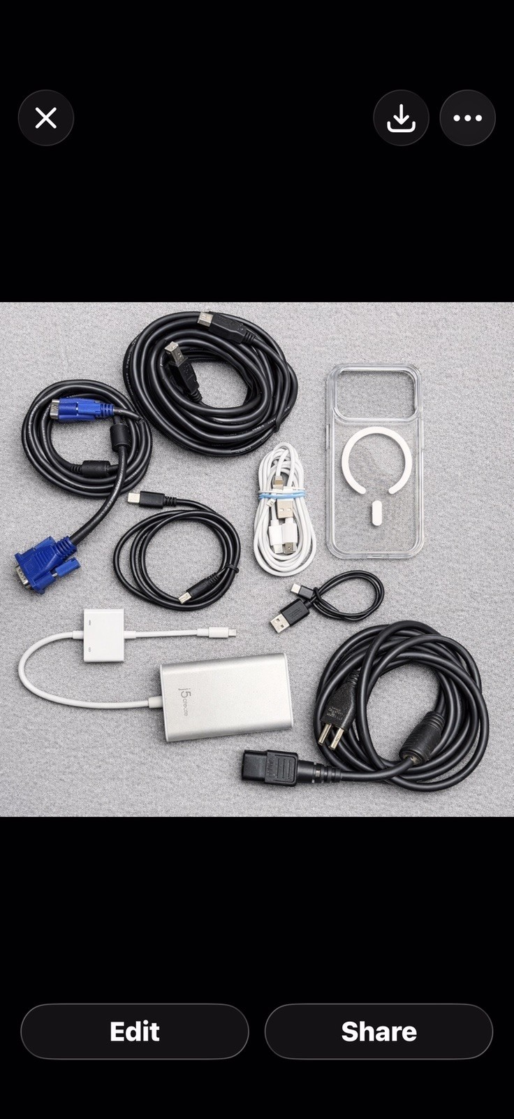 assorted electronic