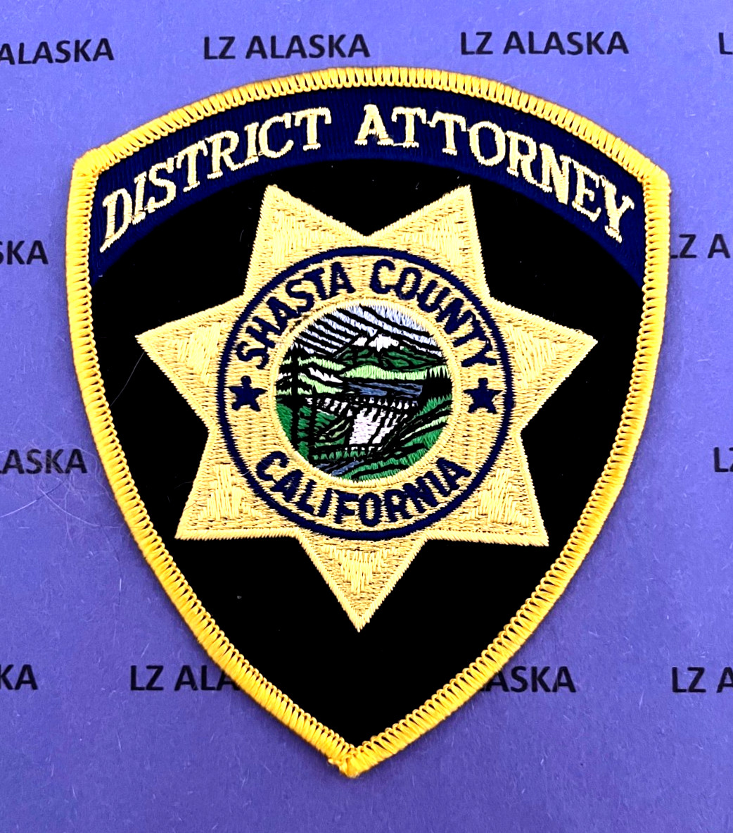 SHASTA COUNTY DISTRICT ATTORNEY PATCH PD13 CALIFORNIA
