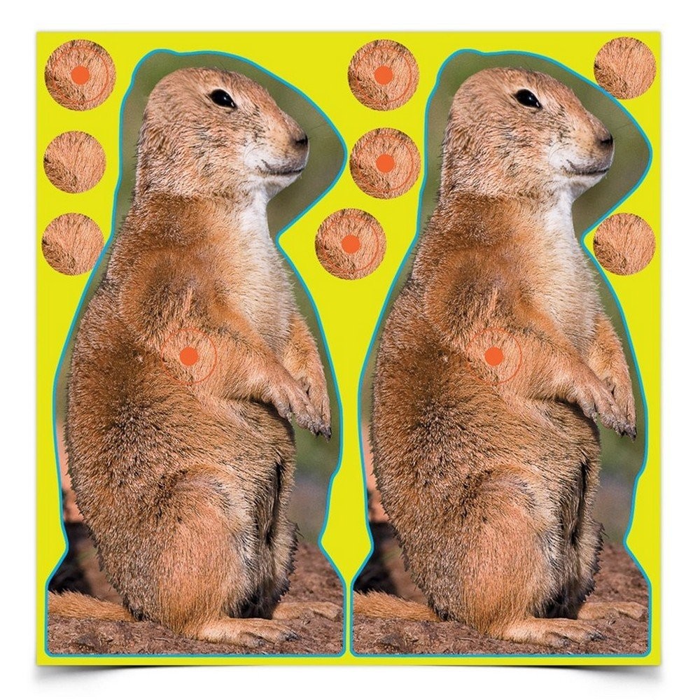 Birchwood Casey Shoot-N-C 8" Prairie Chuck Target With 48 Pasters - 34786
