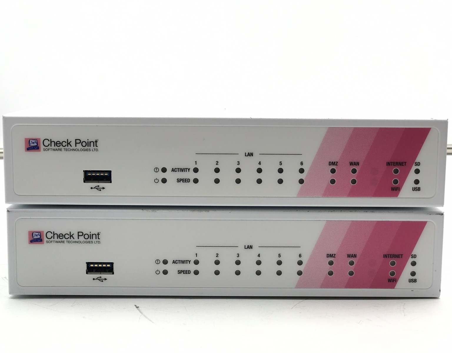 LOT OF 2 Check Point L-71W 6-Port Gigabit Firewall Gateway