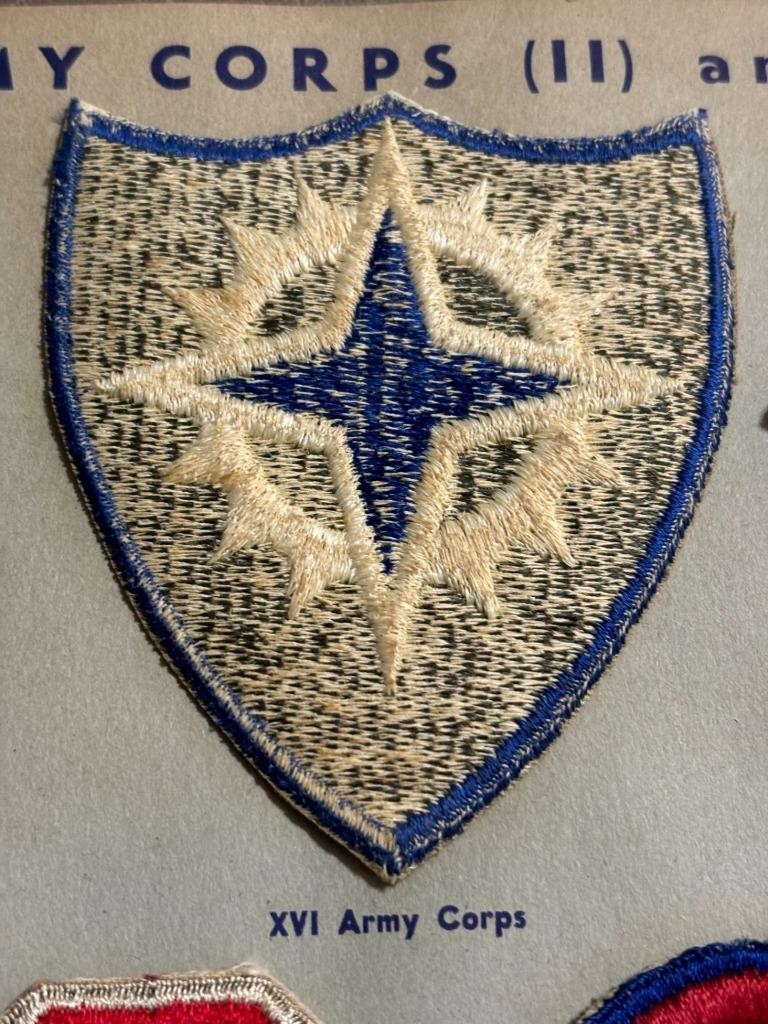 G W Lawrence Collection US Army 16th Corps Patch Inv 18-2