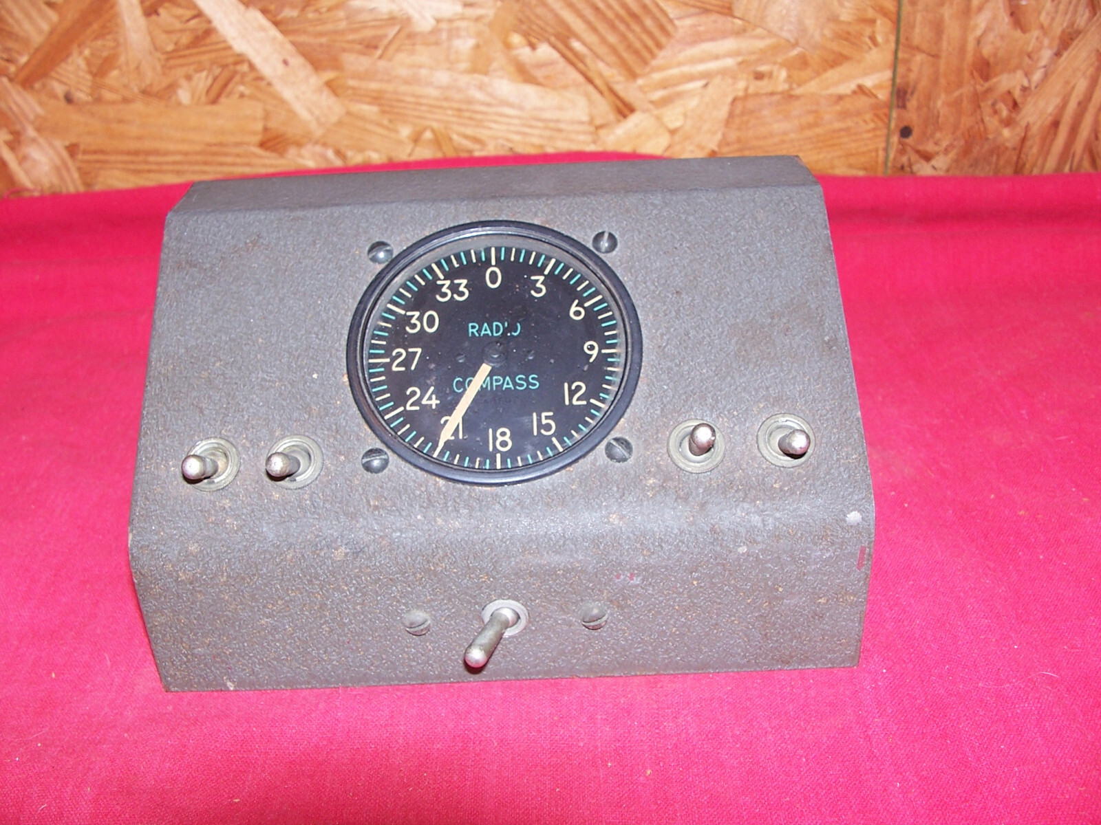 WWII Kearfott Radio Compass PL118 US Army Air Corps Force B-17 Bomber Plane WW2
