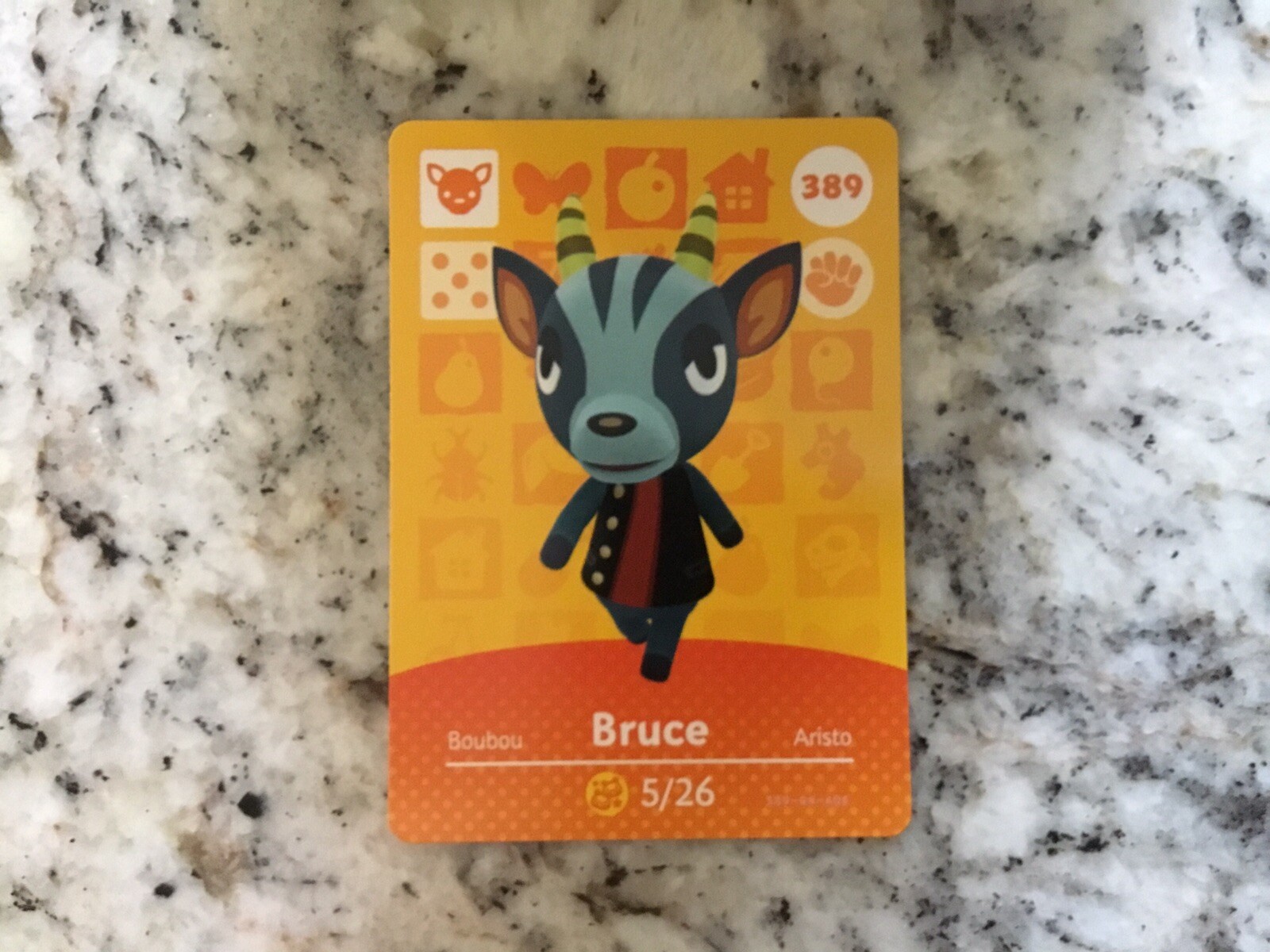 BRUCE #389 Animal Crossing Amiibo Authentic Nintendo Mint Card From Series 4
