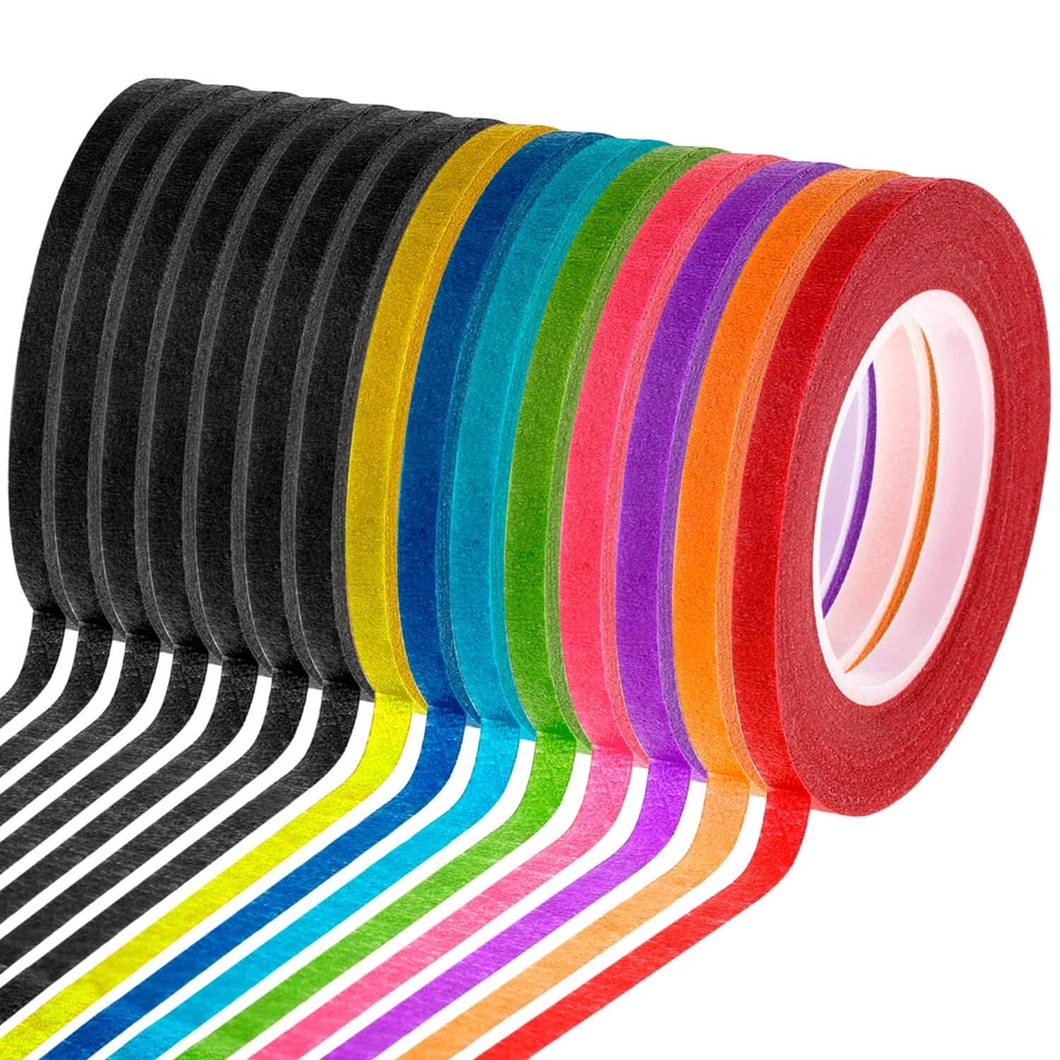 Cridoz 15 Rolls 1/8 Whiteboard Thin Tape Pinstripe Art Tape Dry Erase Board G...