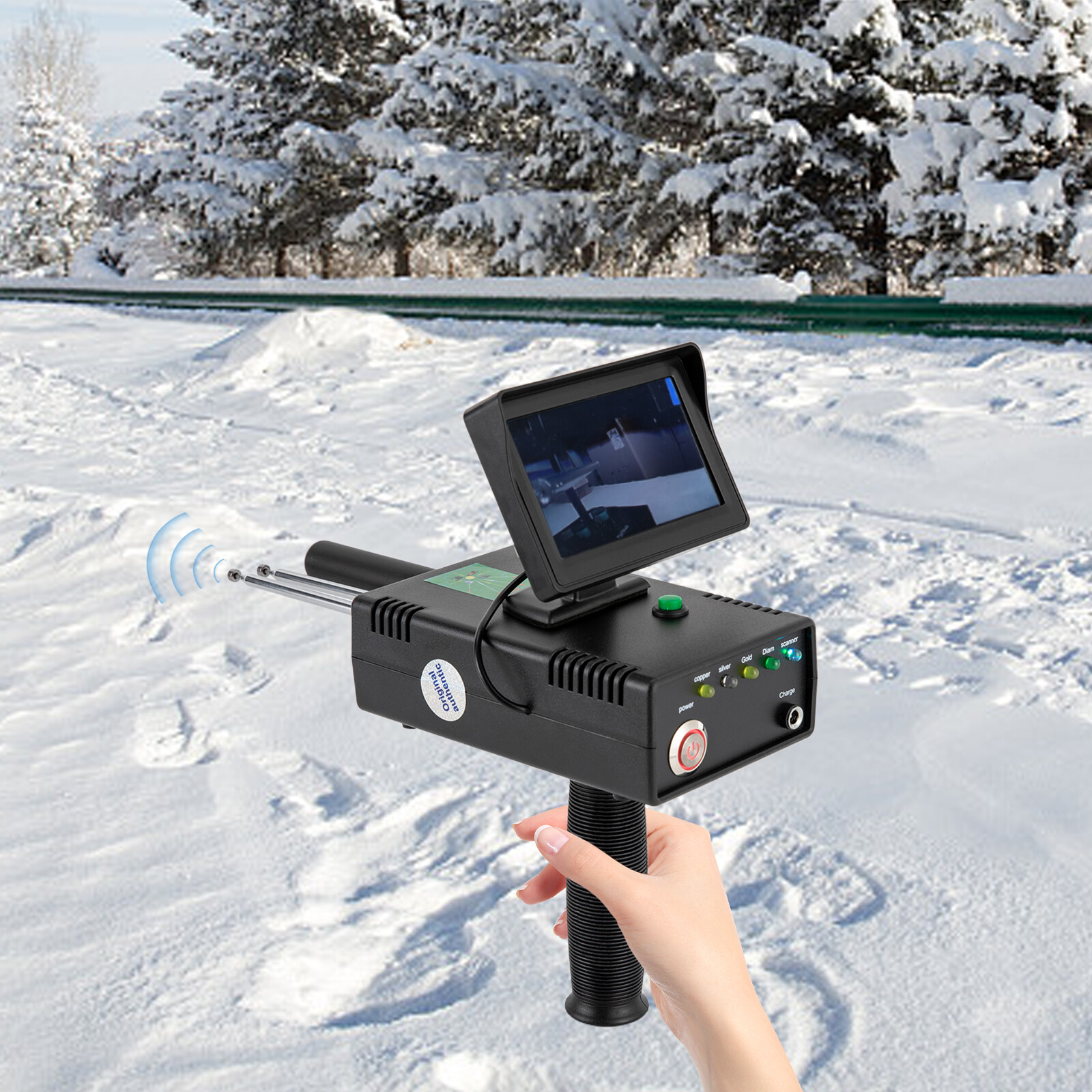 Underground Metal Detector Metal Finder Gold Silver Detector 1200m*30m Range