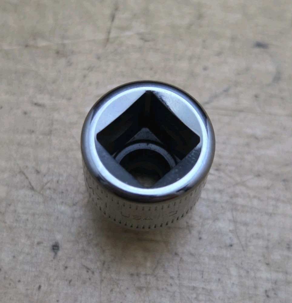 New Snap On FSM71 - 3/8" Drive 7mm Shallow 6 Point Chrome Socket