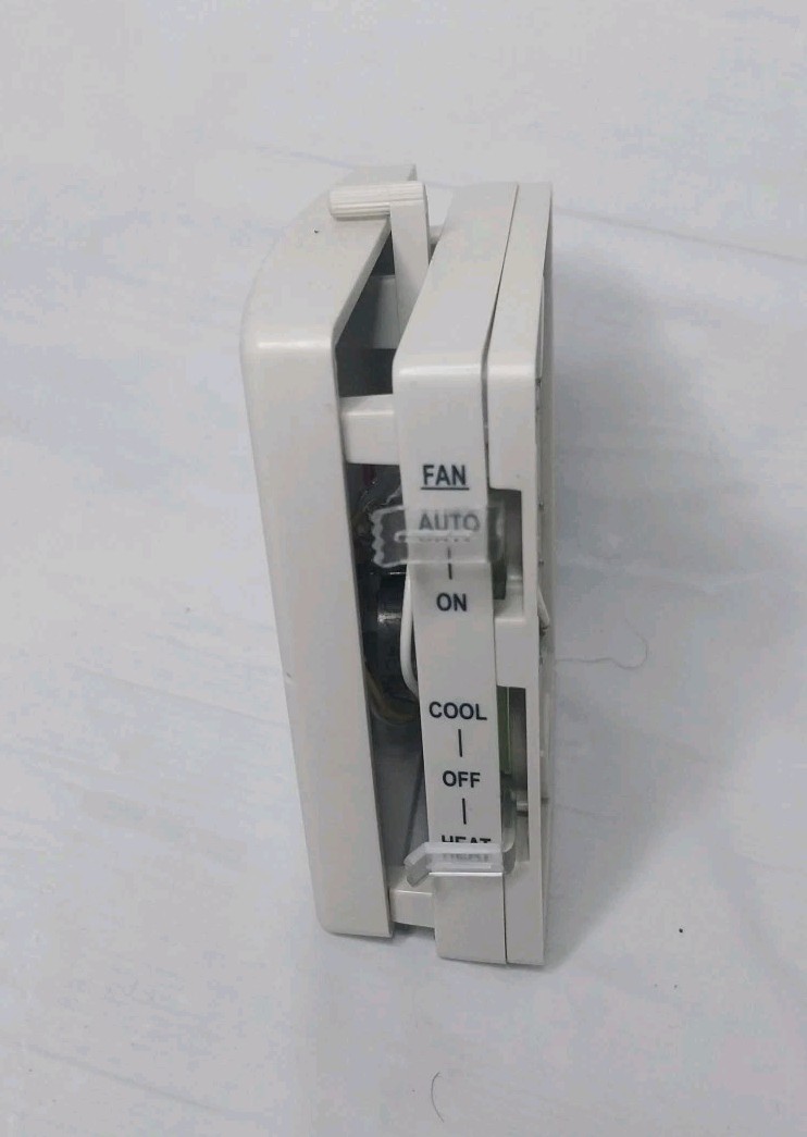 Lux Easy Temp Mechanical Heating & Cooling Thermostat Gray Snap-Action Switch