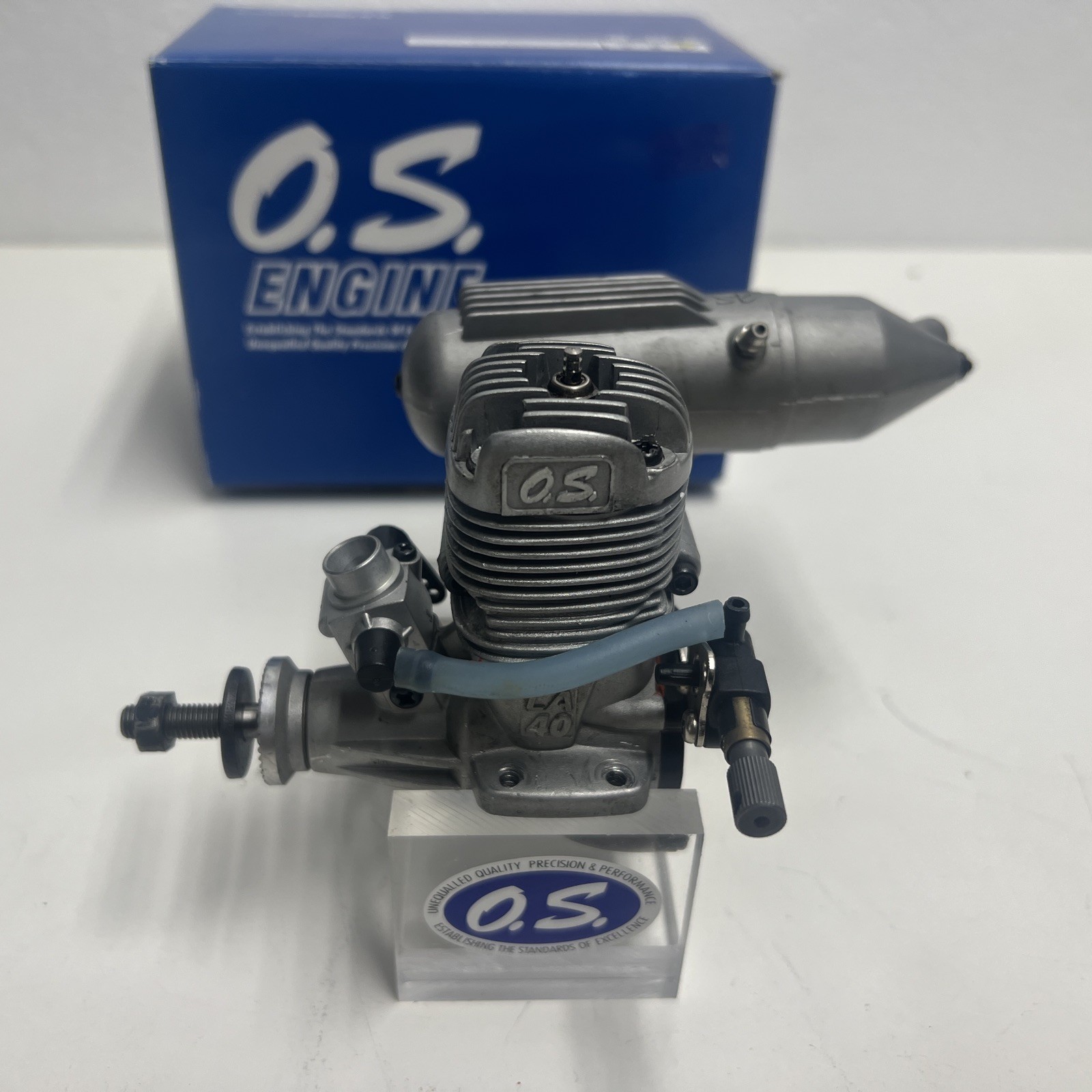 OS Max OS LA 40 RC Airplane Nitro Engine .40 w/ muffler Clean!
