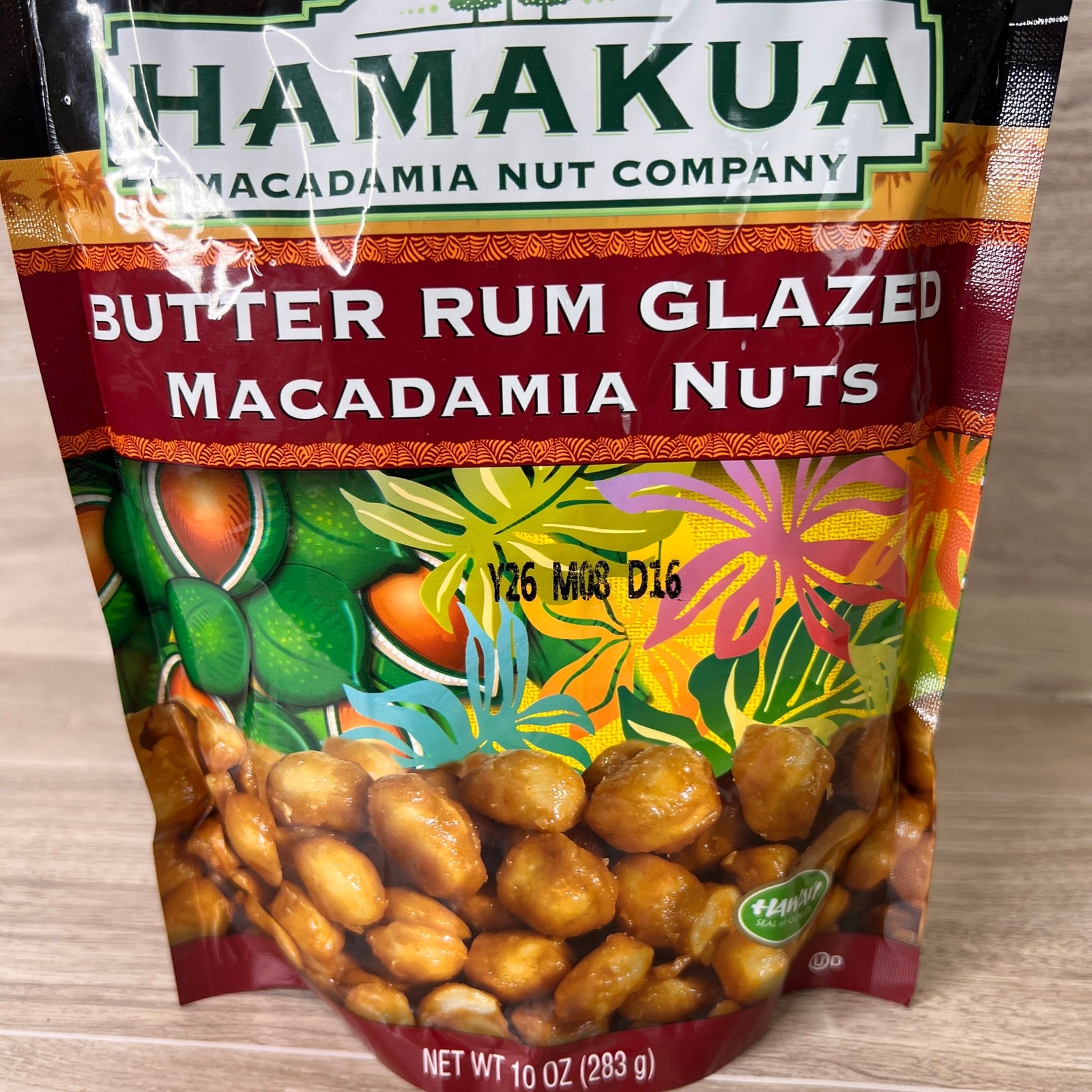Hamakua Butter Rum Glazed Macadamia Nuts 10oz (Pack of 2 )