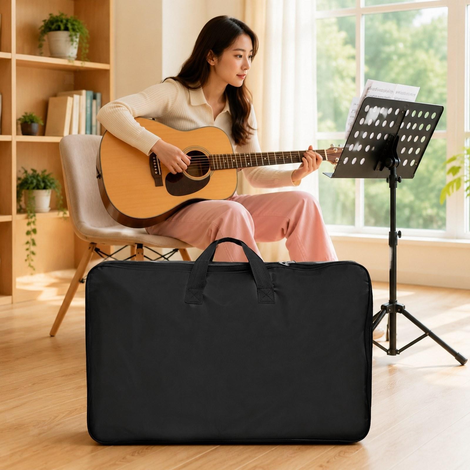 Music Stand Bag for Notebook Books Multifunction Sheet Music Stand Carry Bag