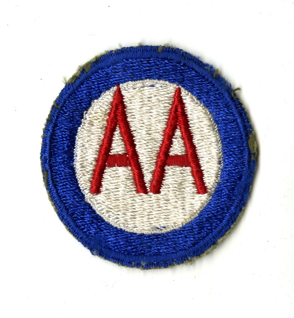 Antiaircraft Command White Back Patch WWII Vintage
