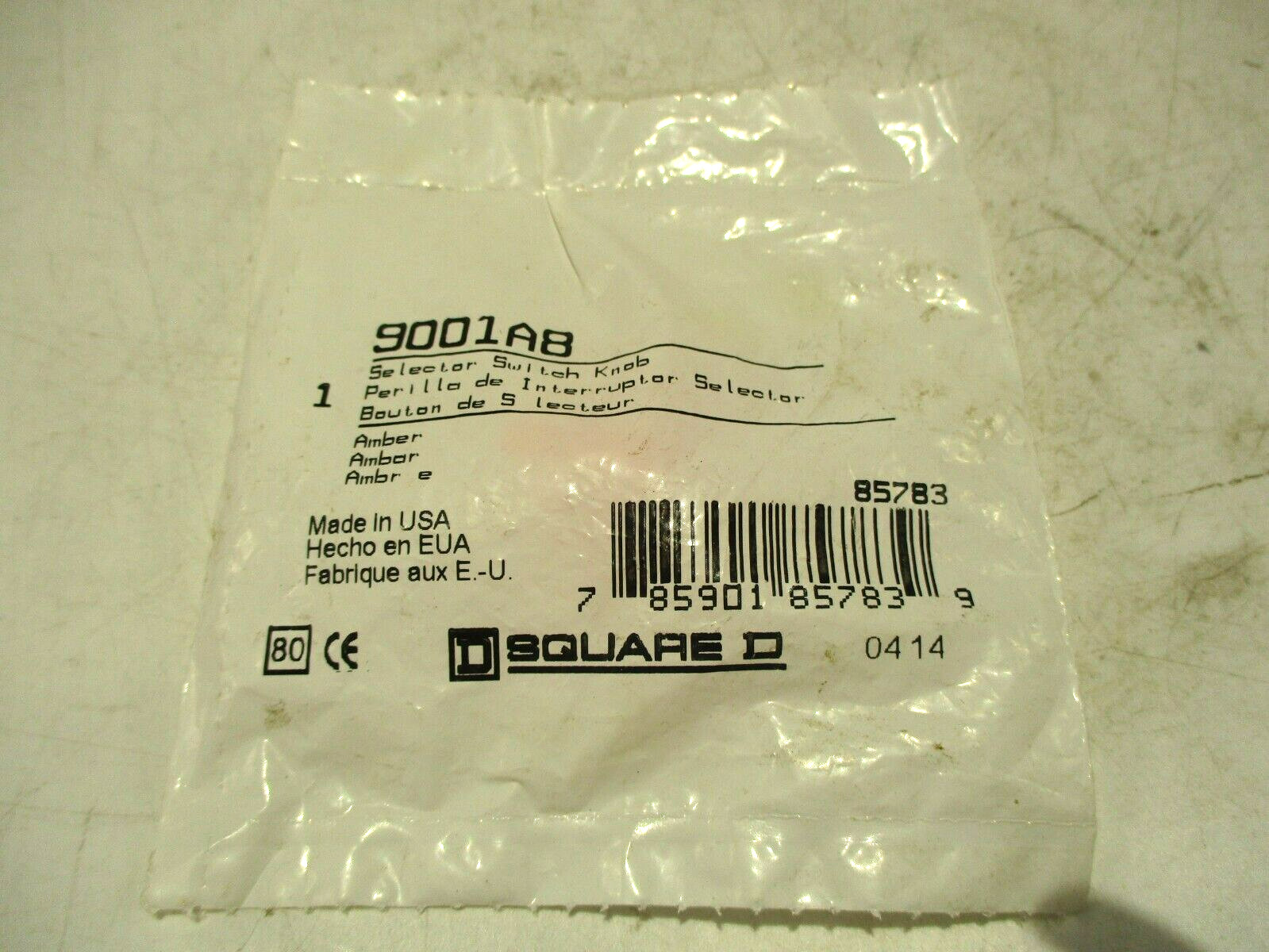 NEW SQUARE D 9001A8 AMBER SELECTOR SWITCH KNOB