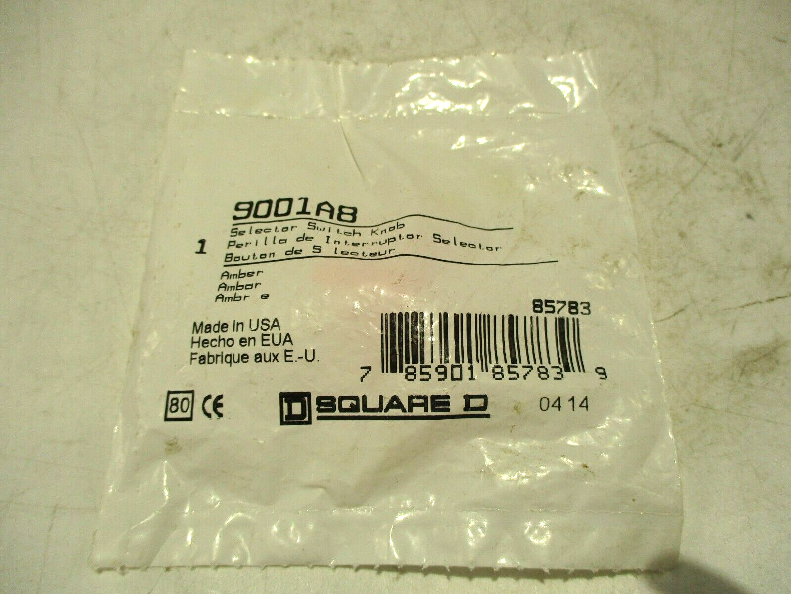 NEW SQUARE D 9001A8 AMBER SELECTOR SWITCH KNOB
