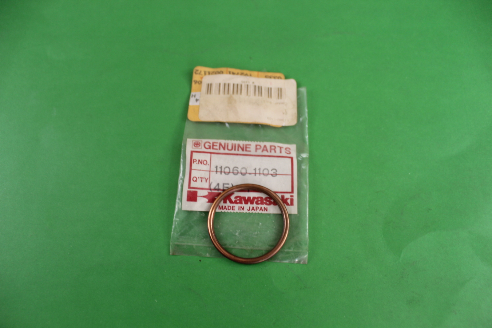 NOS GENUINE KAWASAKI ZX10R ZX6R ZX636 KLX250 EXHAUST PIPE GASKET #11060-1103