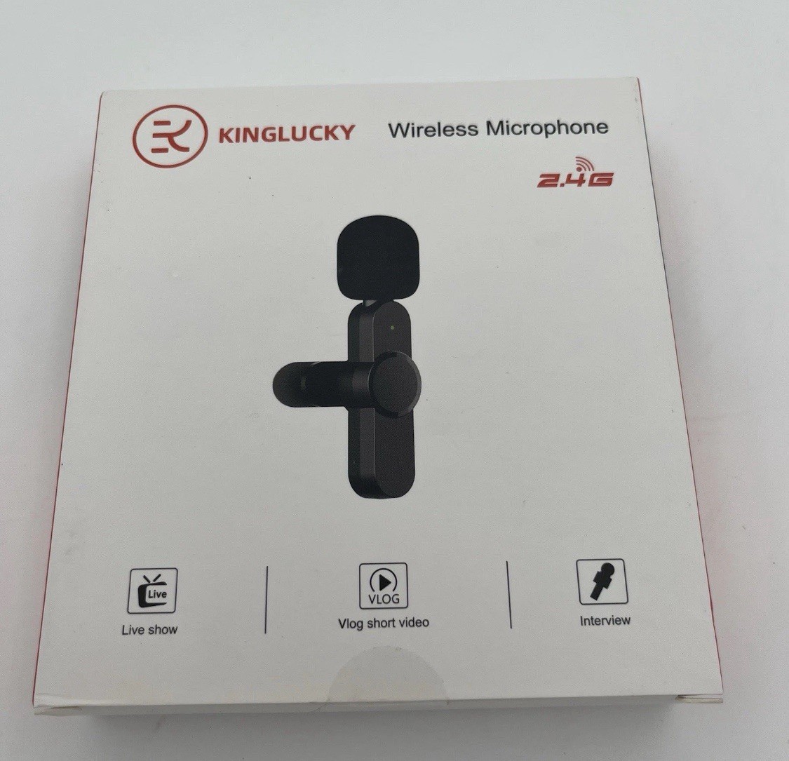 Wireless Microphone 2.4G For Interviews Vlogs & Live Shows Kinglucky