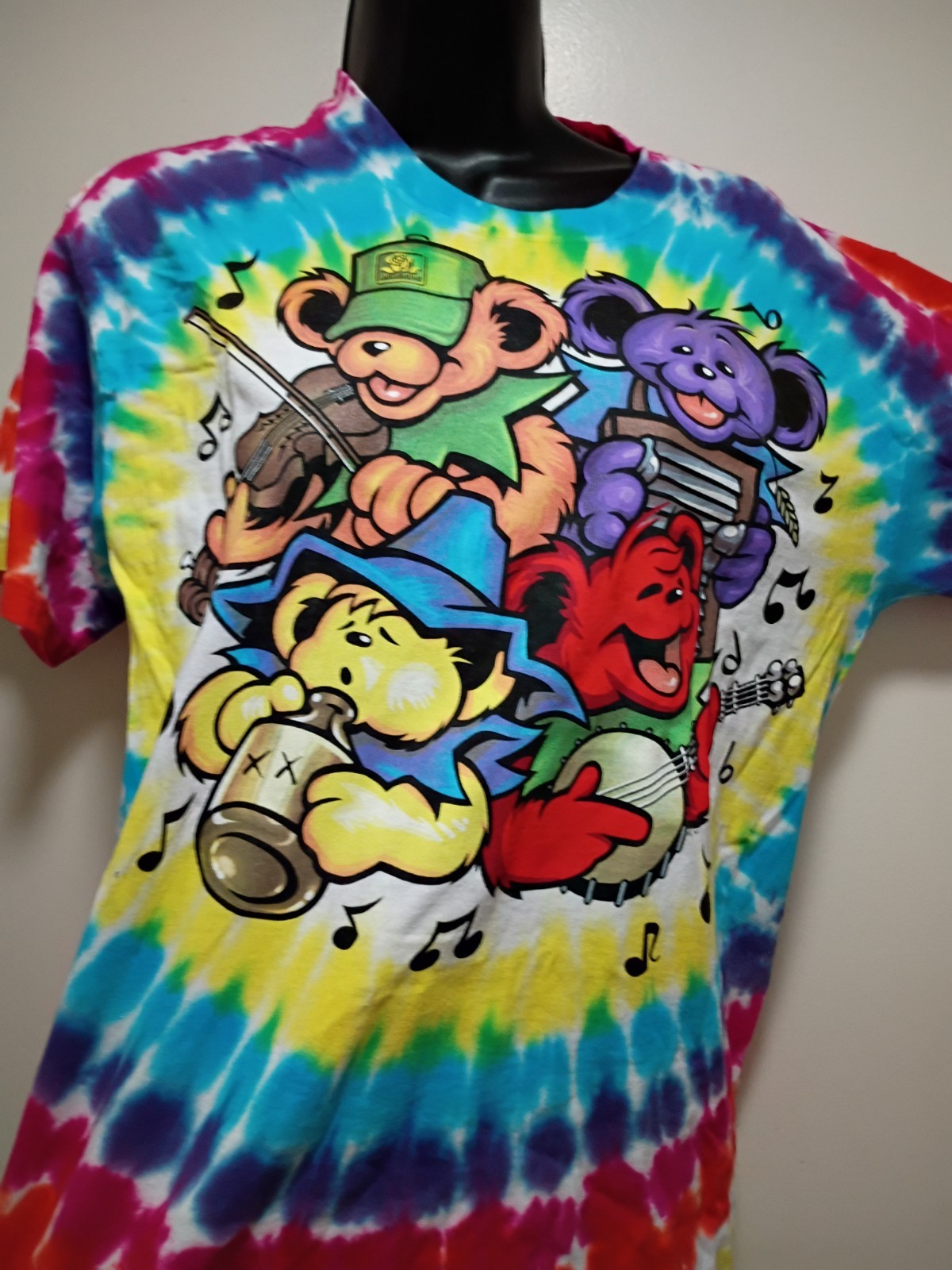 Liquid Blue Grateful Dead  UNCLE JOHN'S JAM BAND Tie Dye T Shirt Sz S B4GOFREE