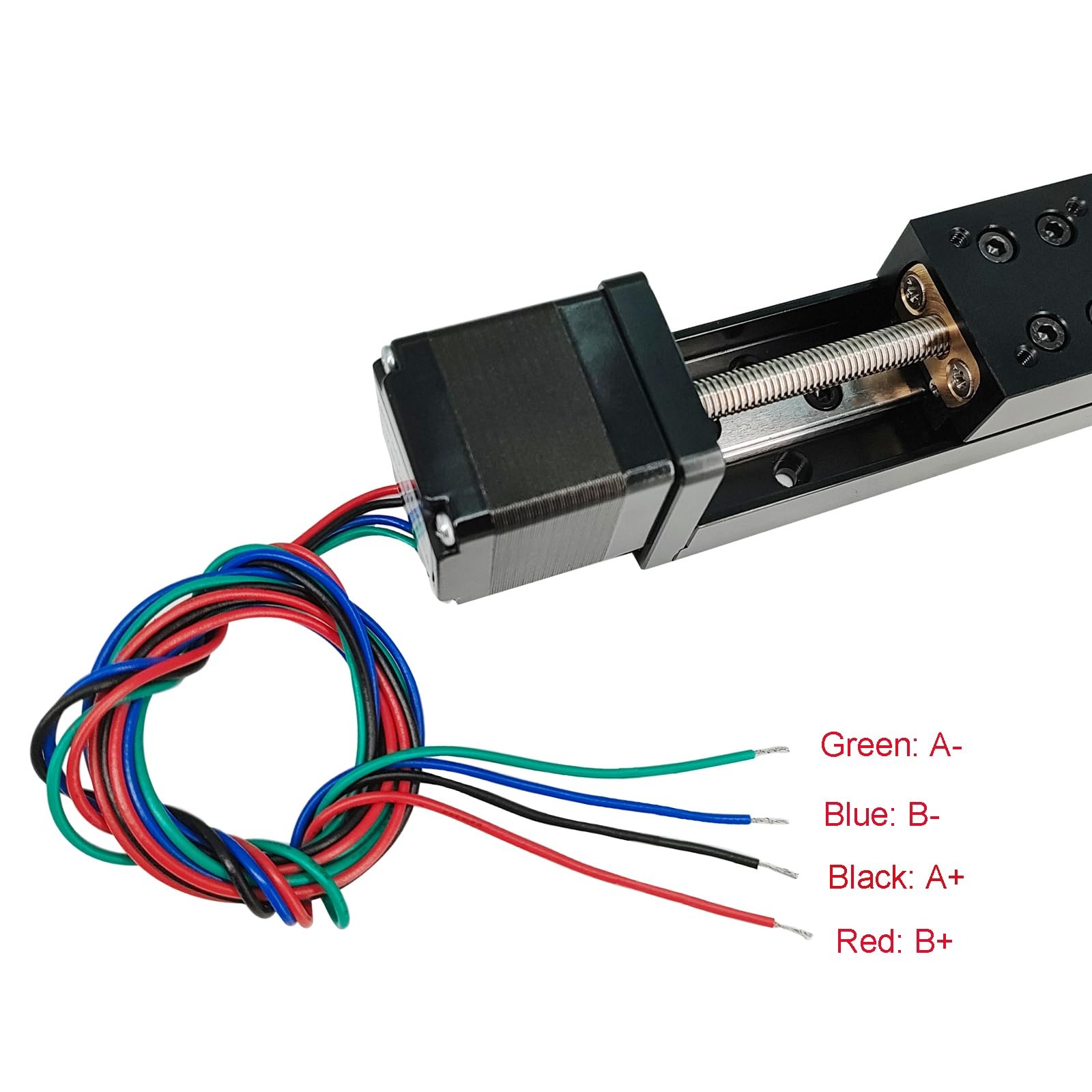 1PCS Mini Linear Rail Guide Slide Actuator T6x1 Lead Screw with NEMA11 Steppe...