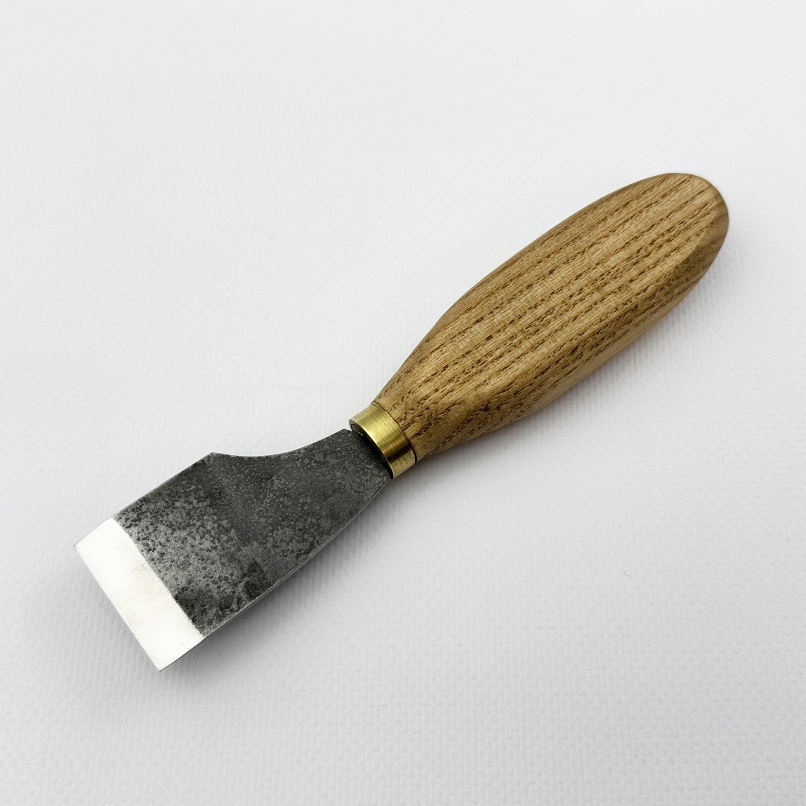 Hand-Forged Straight Leather Skiving Knife – Sharpened Tool for Leathercraft.