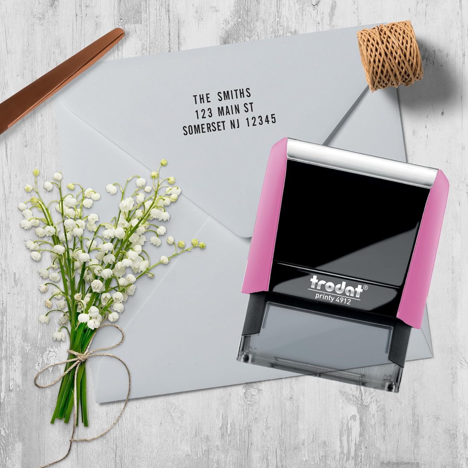 Printy 4912 Self Inking Do It Yourself (DIY) 4 Line Personalized Custom Message