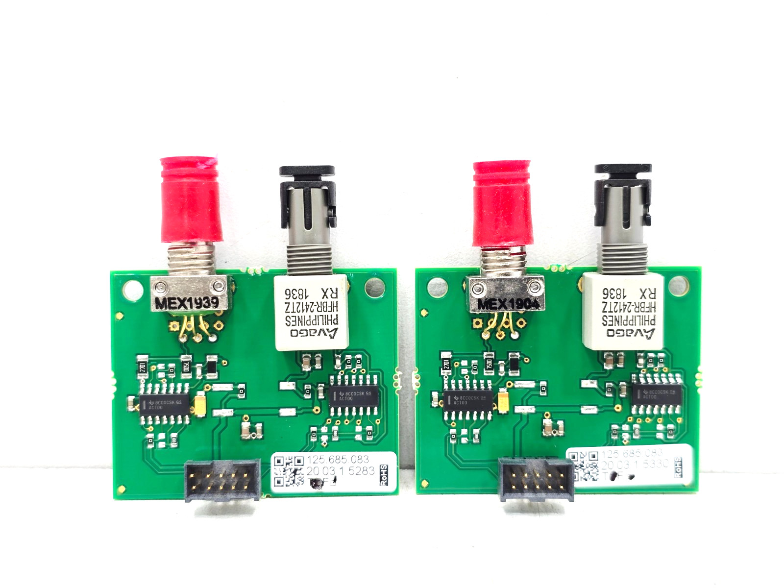 FOM800 TYCO CONVERTER TO OPTICS 125.685.083 LOT OF 2
