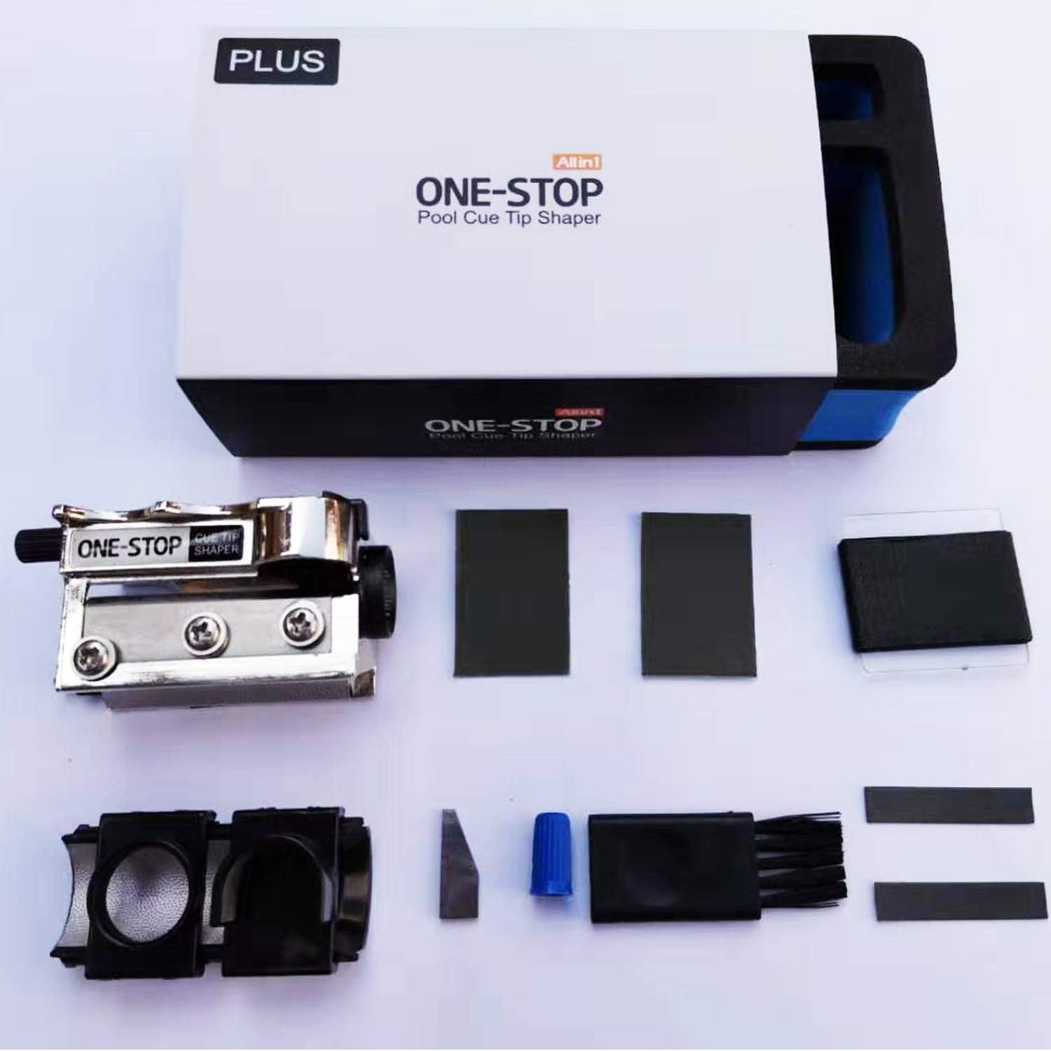 All-in-One Billiards Cue Tip Shaper - Upgrade Tool for Precision Performance