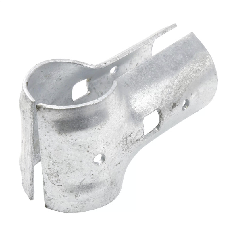 pack of 25 - 4" x 1 5/8" Heavy End Rail Clamp (Galvanized Steel)