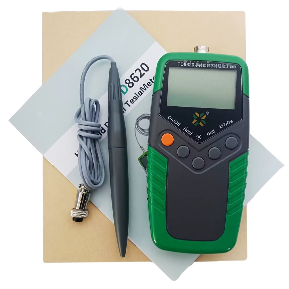 Tesla Meter Permanent Magnet Gauss Meter Gaussmeter Fluxmeter with 2% Accuracy