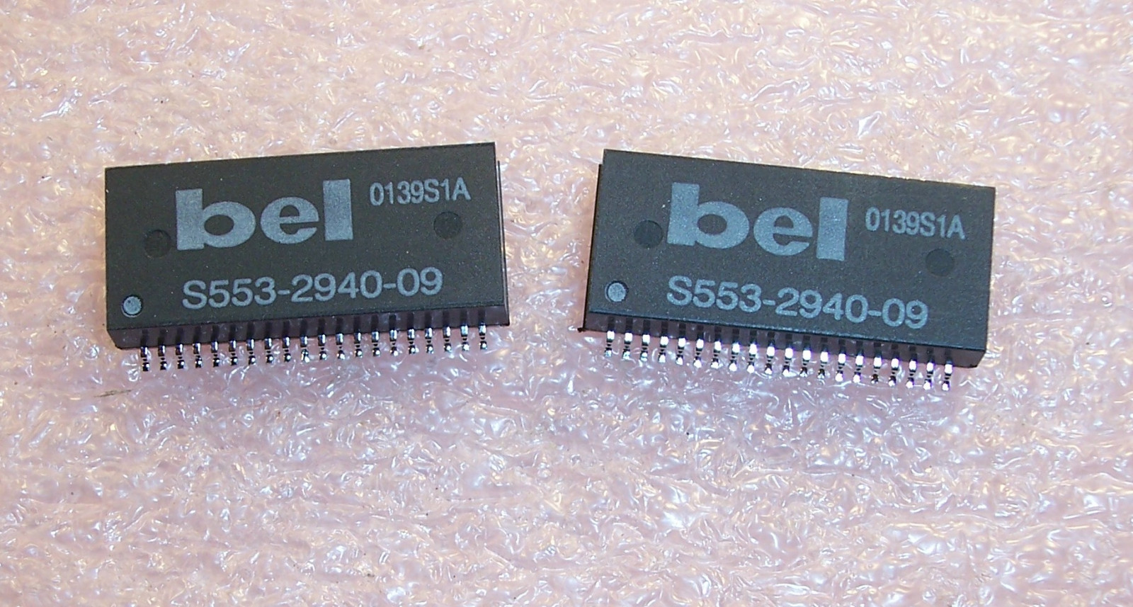 QTY (10) S553-2940-09 BELFUSE 40 PIN SMD 10BASE-T LAN QUAD TRANSFORMERS