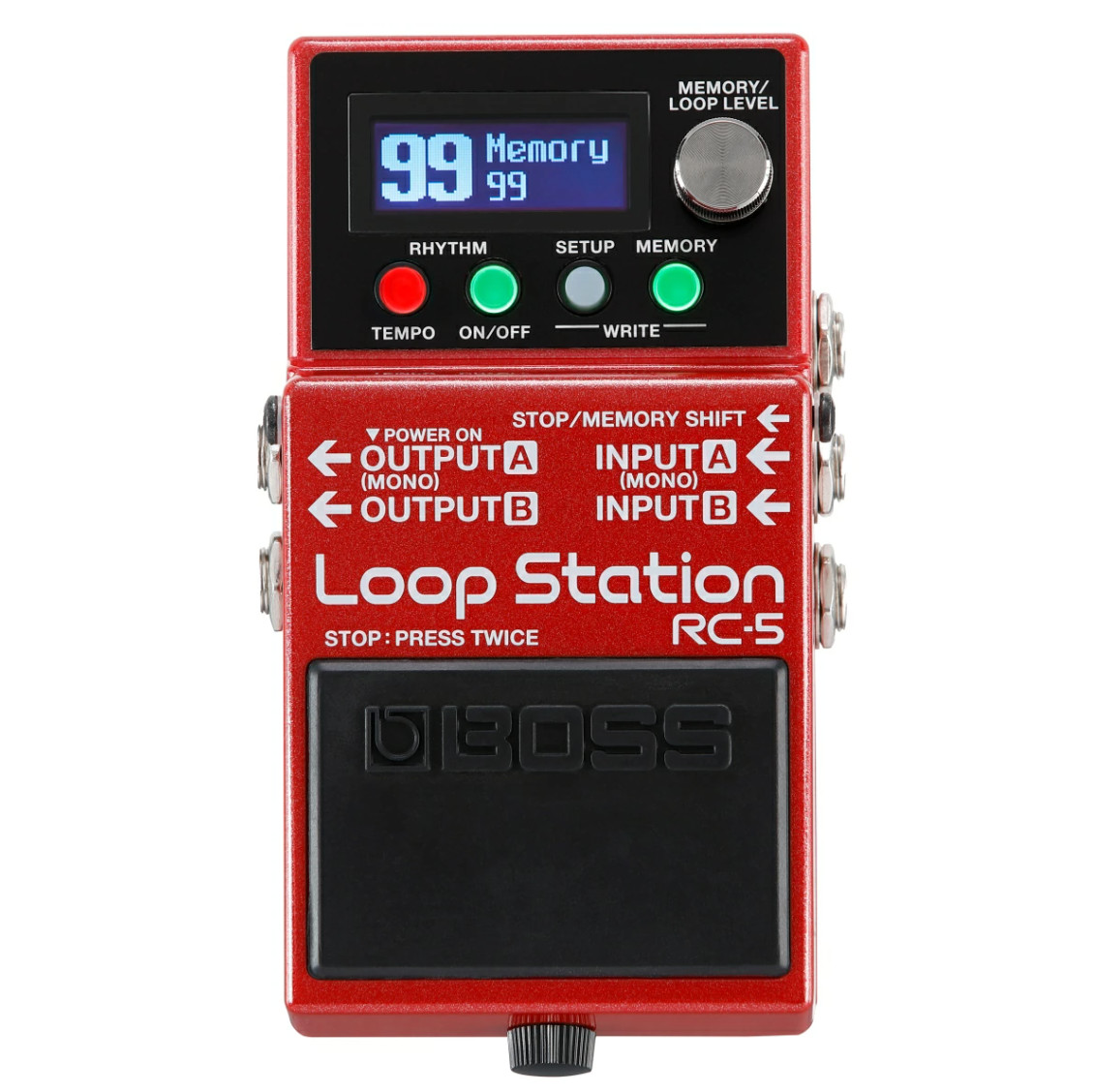 BOSS RC-5 Red Loop Station Red Evolved creative partner Battery Powered