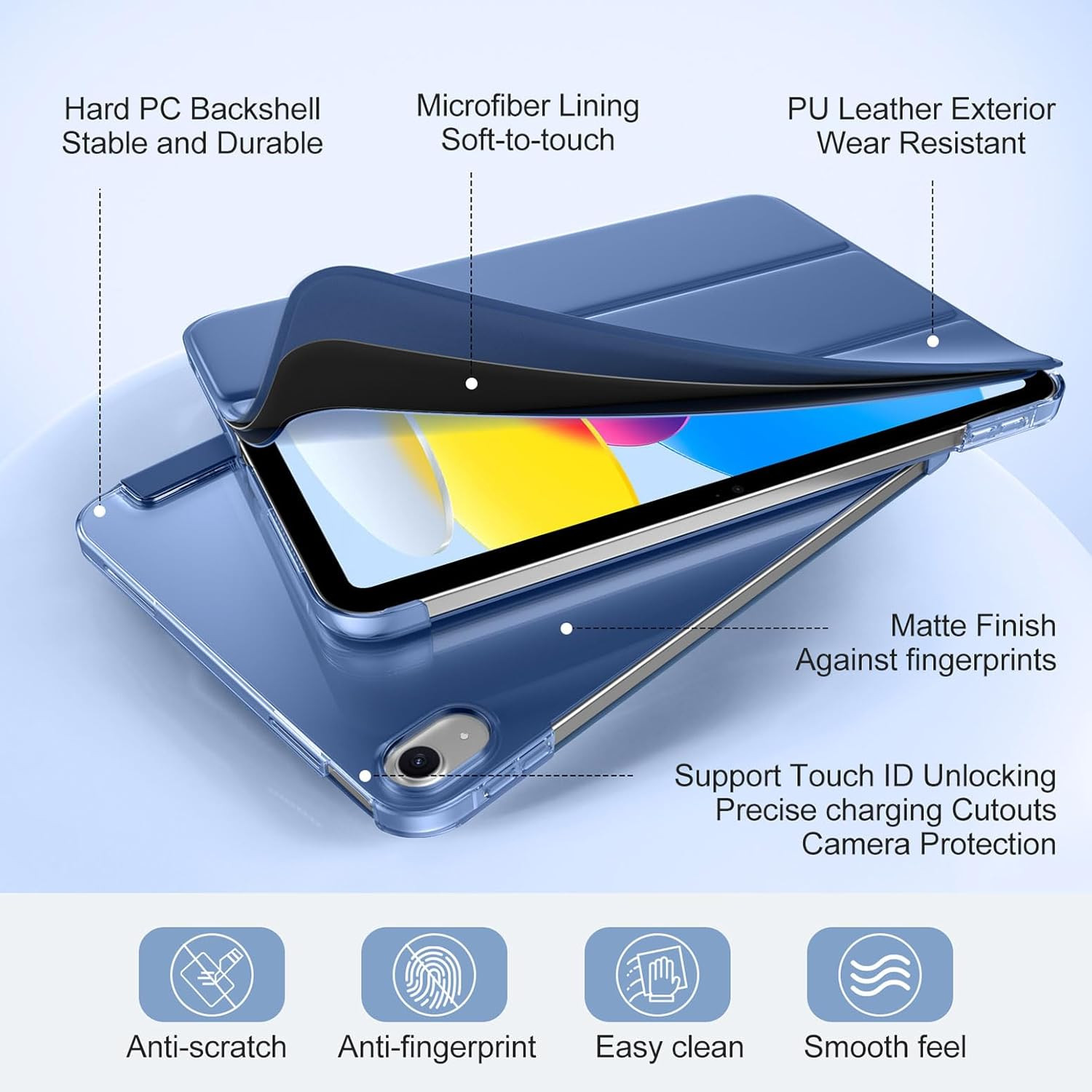 For Ipad (A16) 11Th Generation Case 11 Inch 2025 with Screen Protector, Ipad ...