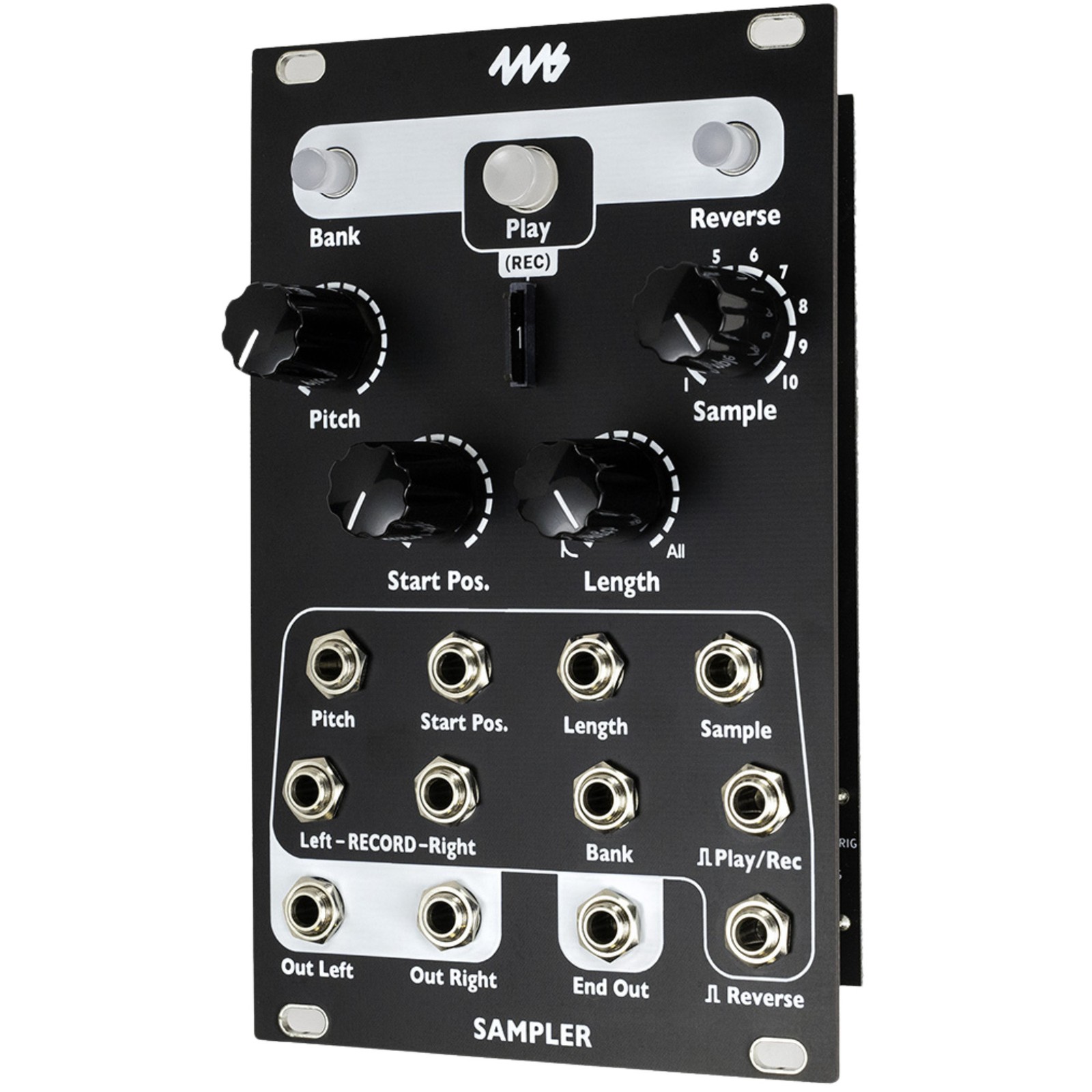 4MS Sampler Eurorack Synth Module, Black