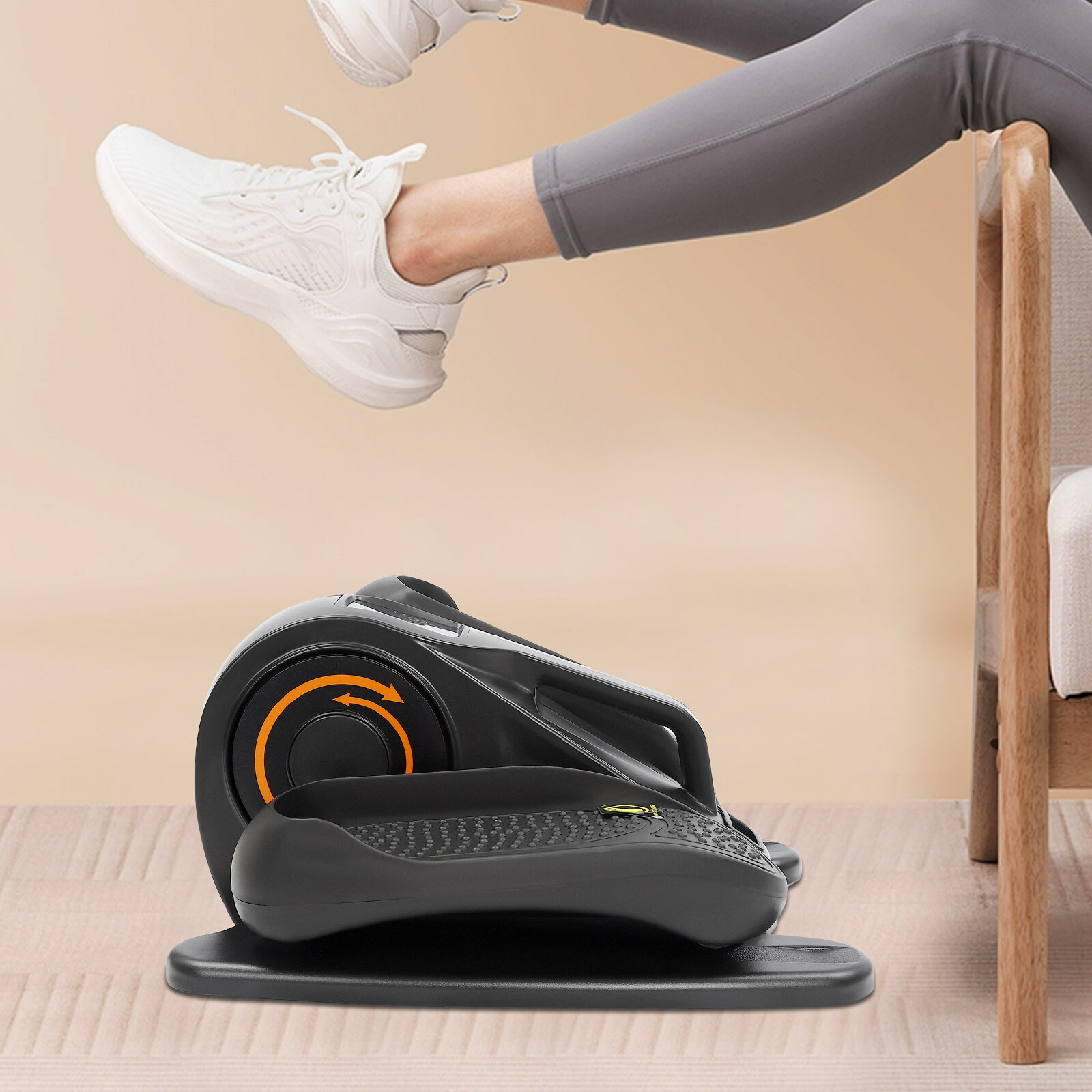 TD001EB Motorized Seated Mini Elliptical Trainer With LED Display & Remote