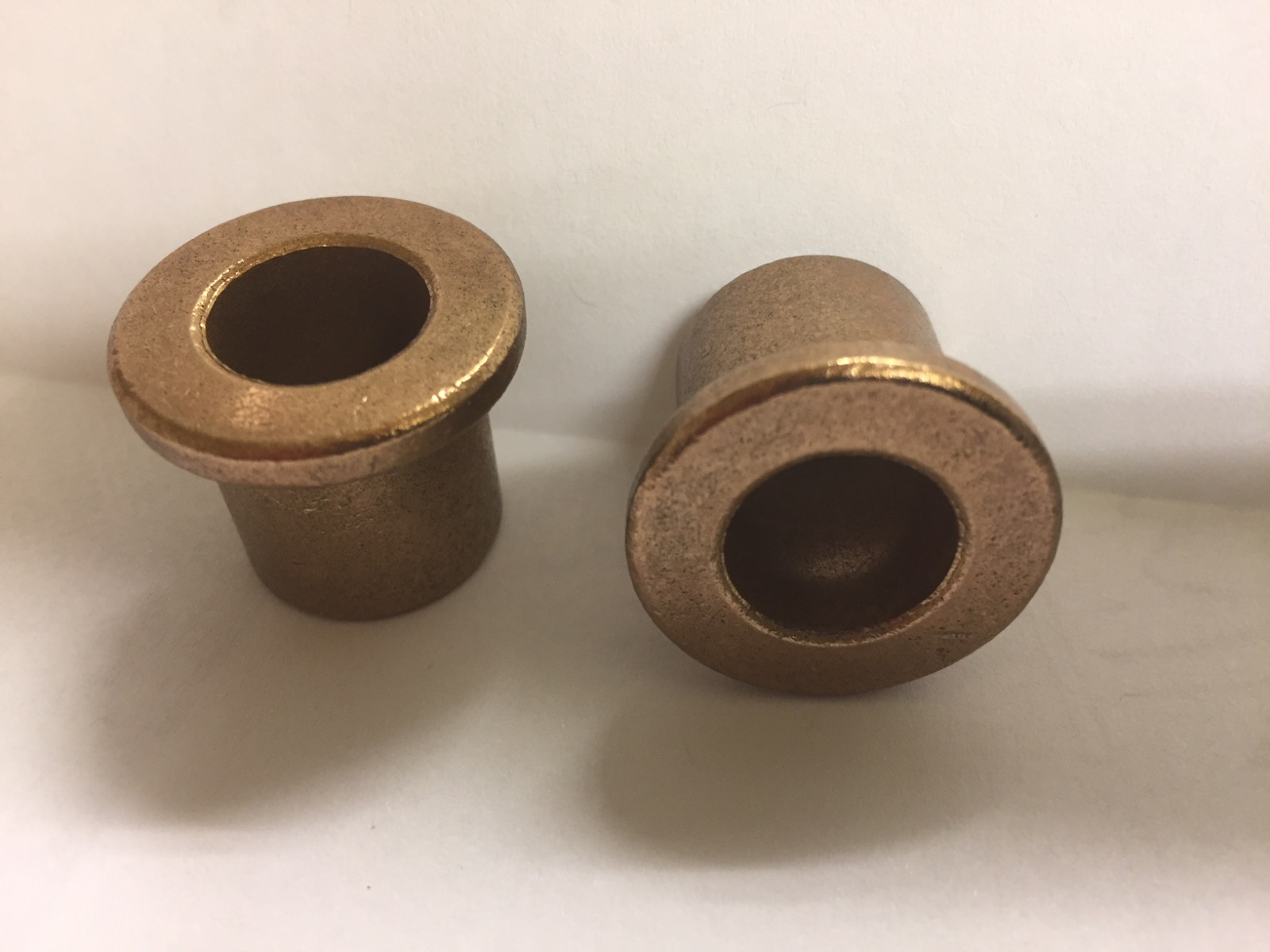 Bronze Flange Bushing 1/2 id x 11/16 od x 3/4 oilite Bearing FB-811-6 (2 pcs)