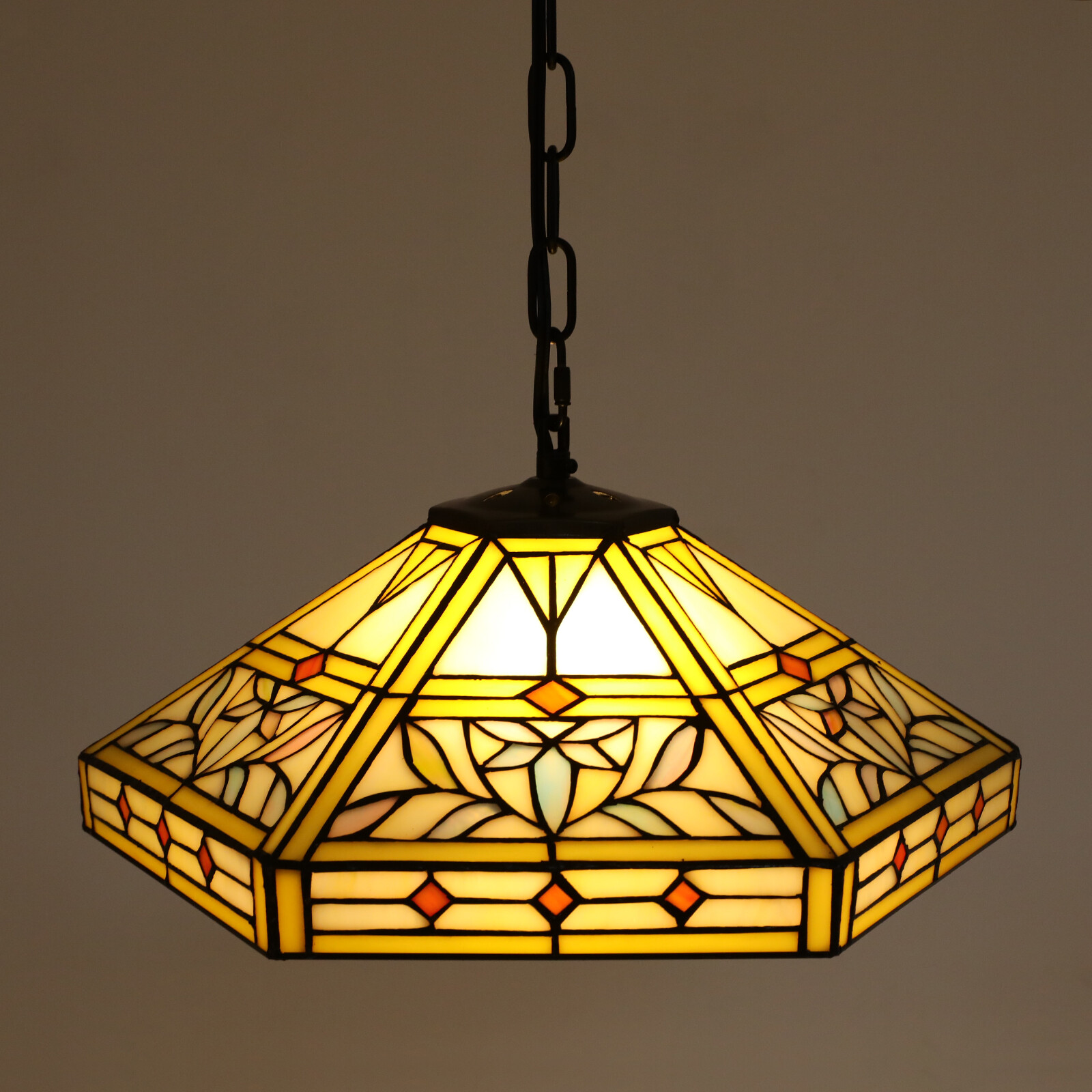 Pendant Light - 2-Light Iron & Glass, Ceiling Mount, Adjustable Height 5-60cm