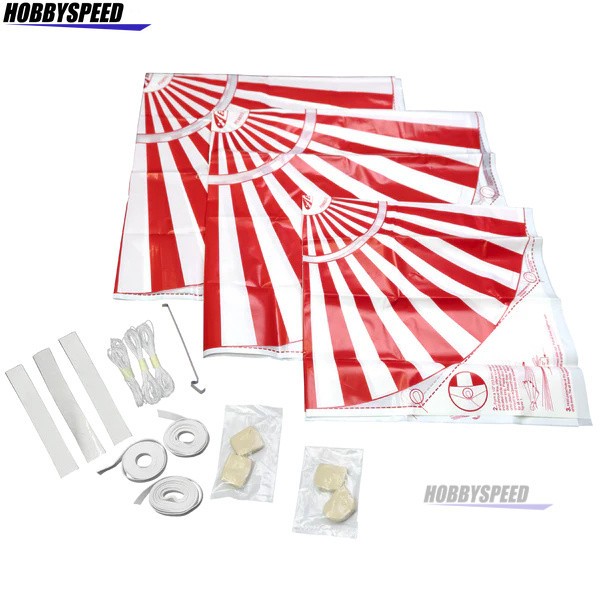 ESTES SATURN V 18" AND 2x 24" ROCKET PARACHUTES recovery 3 chutes EST89021 NEW