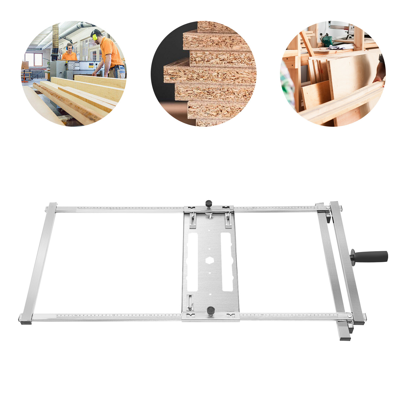 Circular Saw Guide System Accurate Rip-Cut Track Rail Edge Cutting Woodworking!