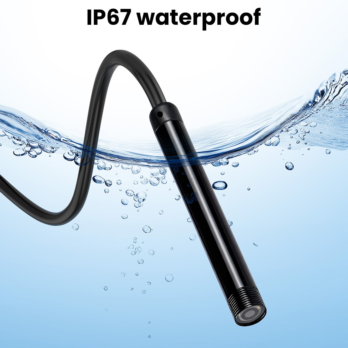 1920P HD Endoscope Borescope 5M Inspection Snake Camera with Light for Android